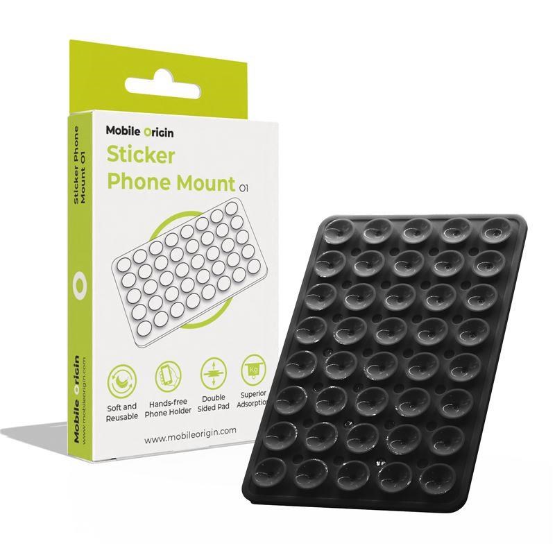Mobile Origin Sticker Phone Mount O1 - black Mobil Tilbehør MO-SPM-BLK