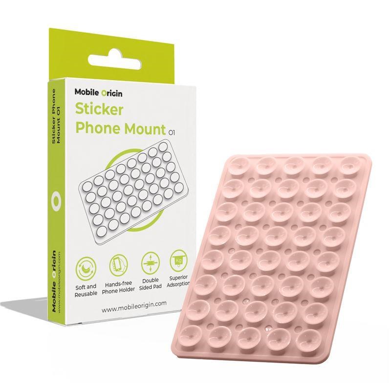 Mobile Origin Sticker Phone Mount O1 - light pink Mobil Tilbehør MO-SPM-L-PNK