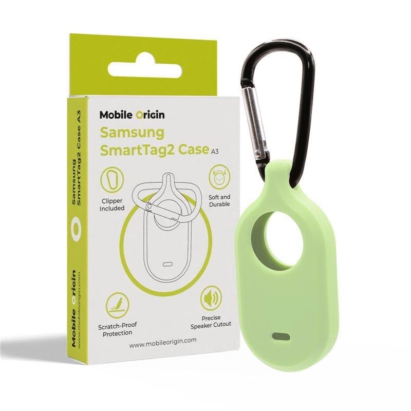 Mobile Origin Samsung SmartTag2 Case - fosfor green Mobil Tilbehør MO-SST2-FGRN