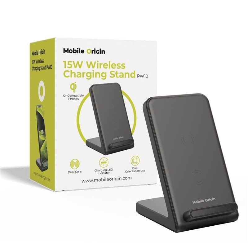 Mobile Origin 15W Wireless Charging Stand PW10 Mobil Oplader MO-WCHS-PW10