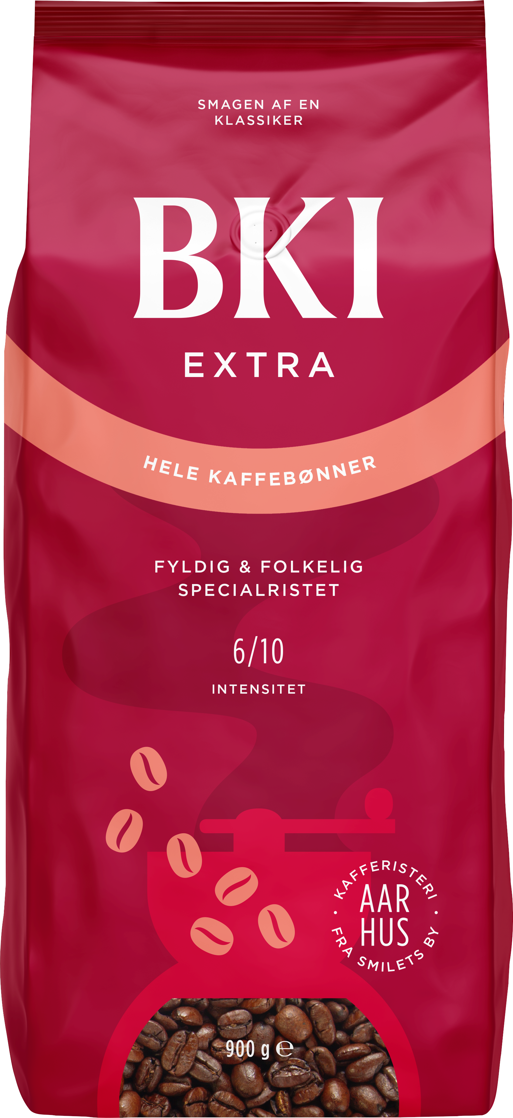 BKI Extra Helbønner 900g Kaffemaskine Rød 20212190