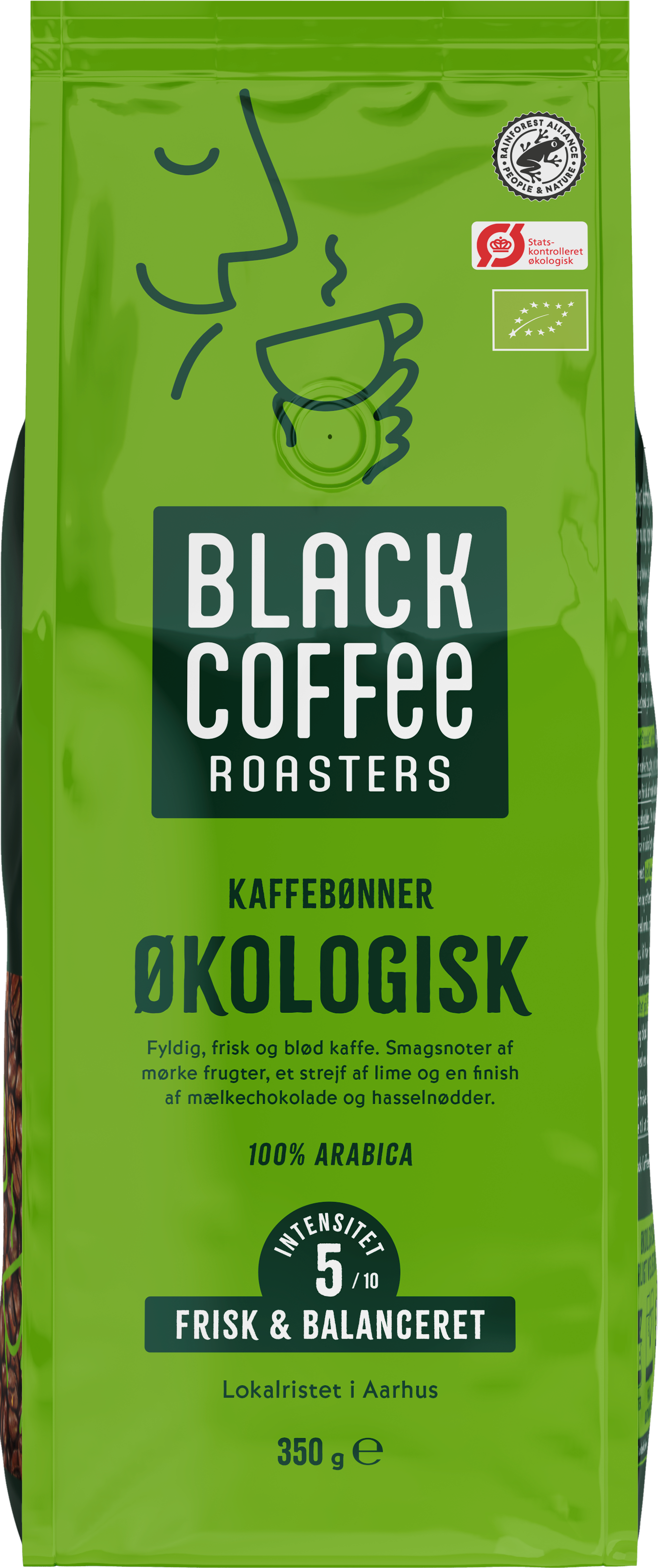 Black Coffee Roasters Økologisk Blend 350g Kaffemaskine Grøn 20217990