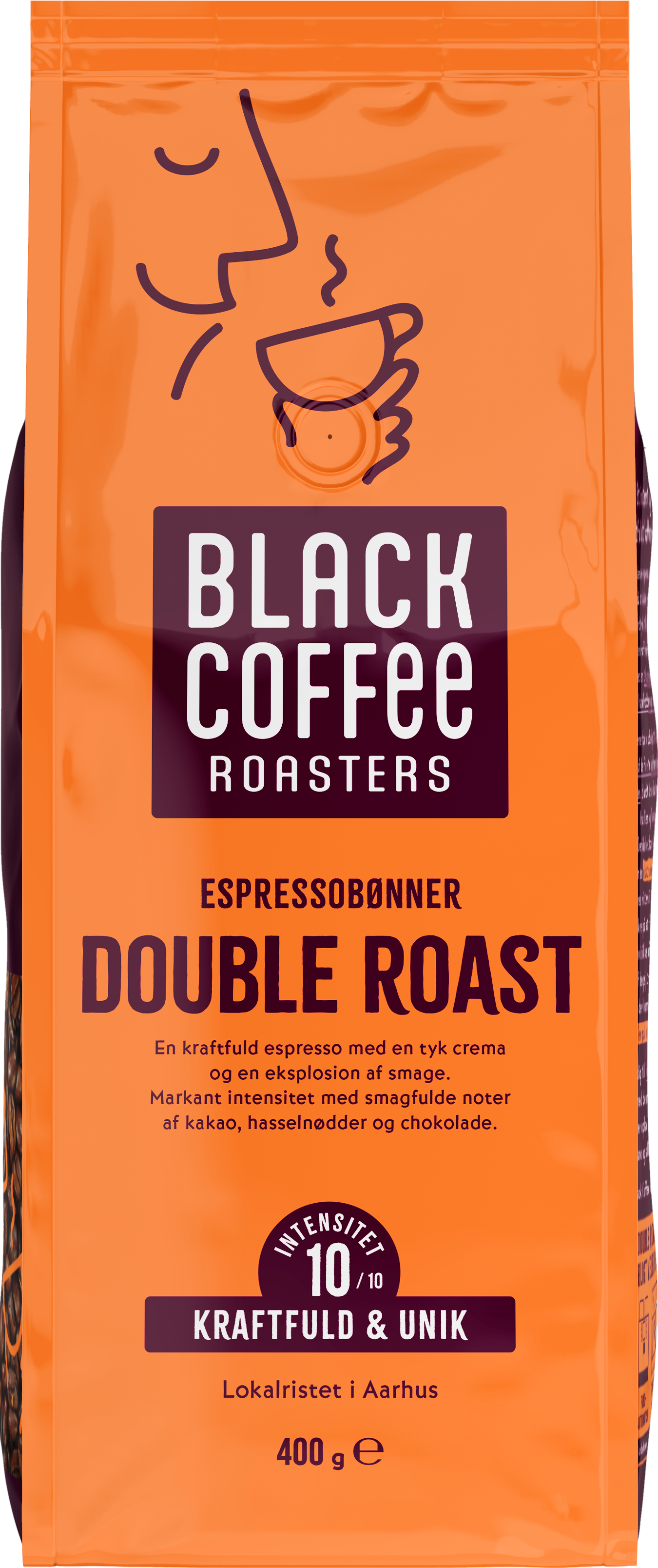 Black Coffee Roasters Dobbelt Roast 400g Kaffemaskine Orange 20218040