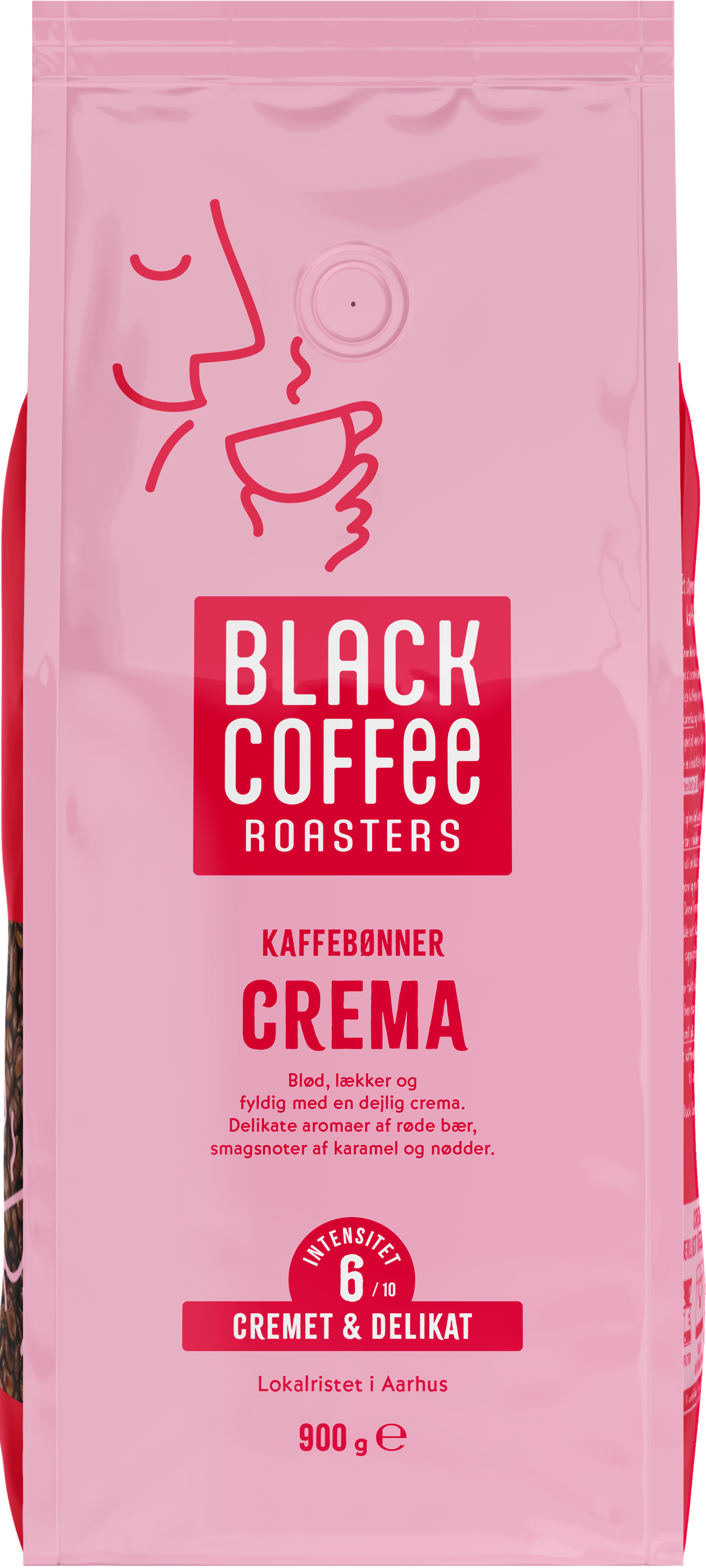 Black Coffee Roasters Crema 900g Kaffemaskine Pink 20218410