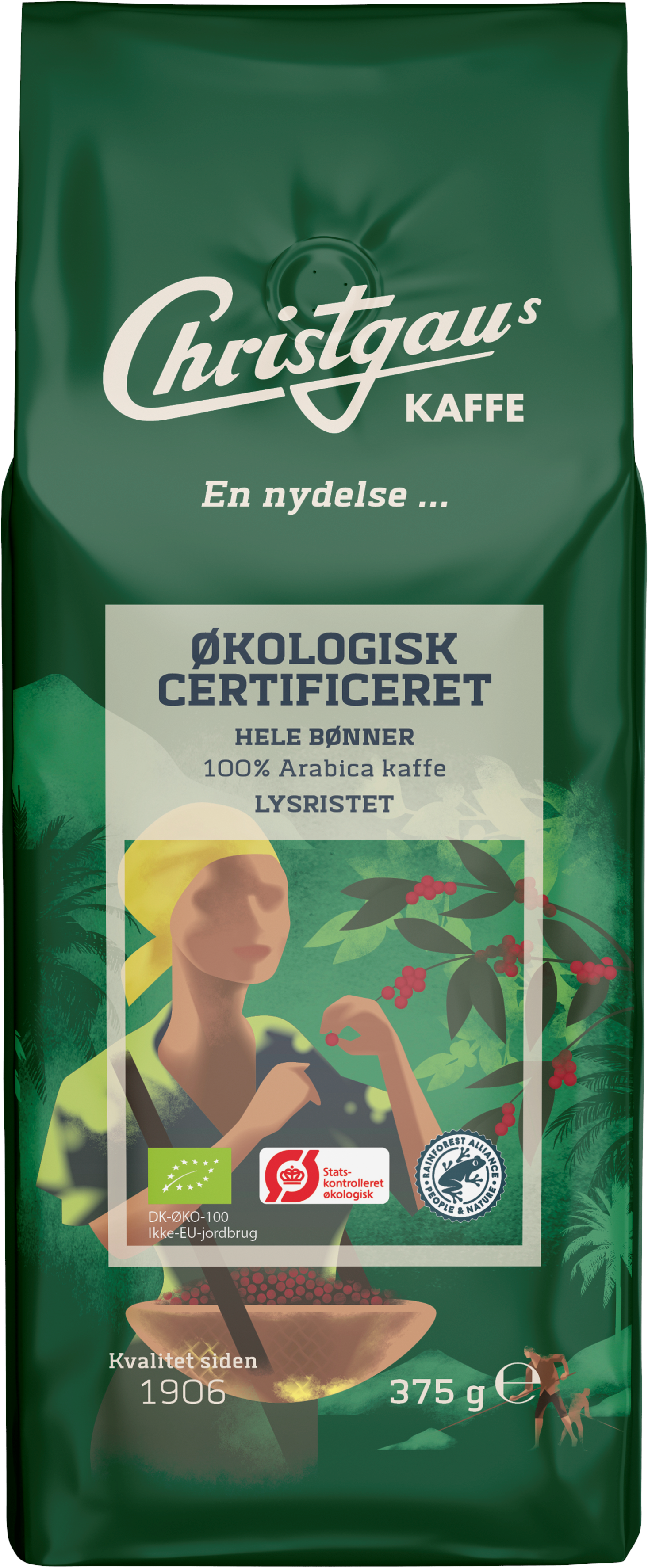 Christgau Økologiske hele bønner - 375g Kaffemaskine Grøn 20318470