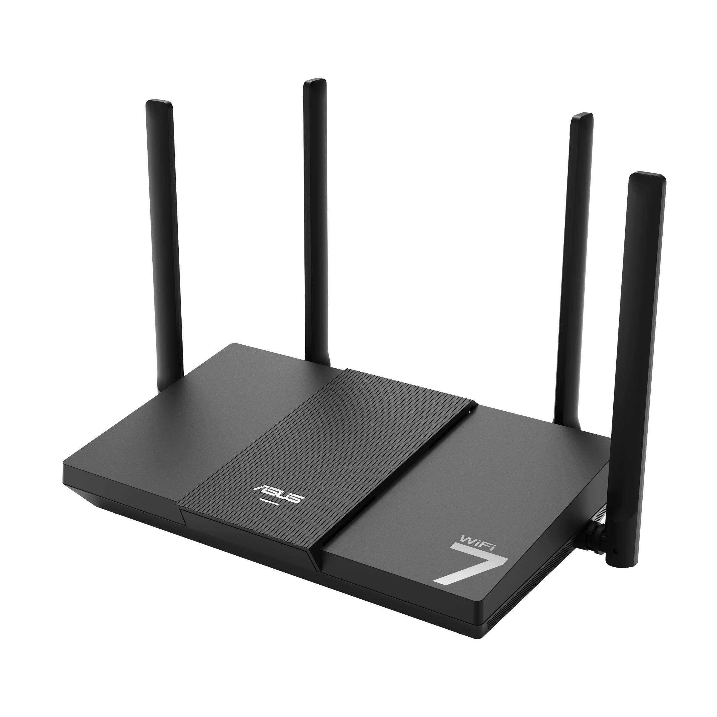 ASUS RT-BE50 - Wi-Fi 7 - Dual-band - 4-Antenna - 3-Port switch - Wireless router 802.11a/b/g/n/ac/ax/be (Wi-Fi 7) - Wireless router Router 90IG09U0-