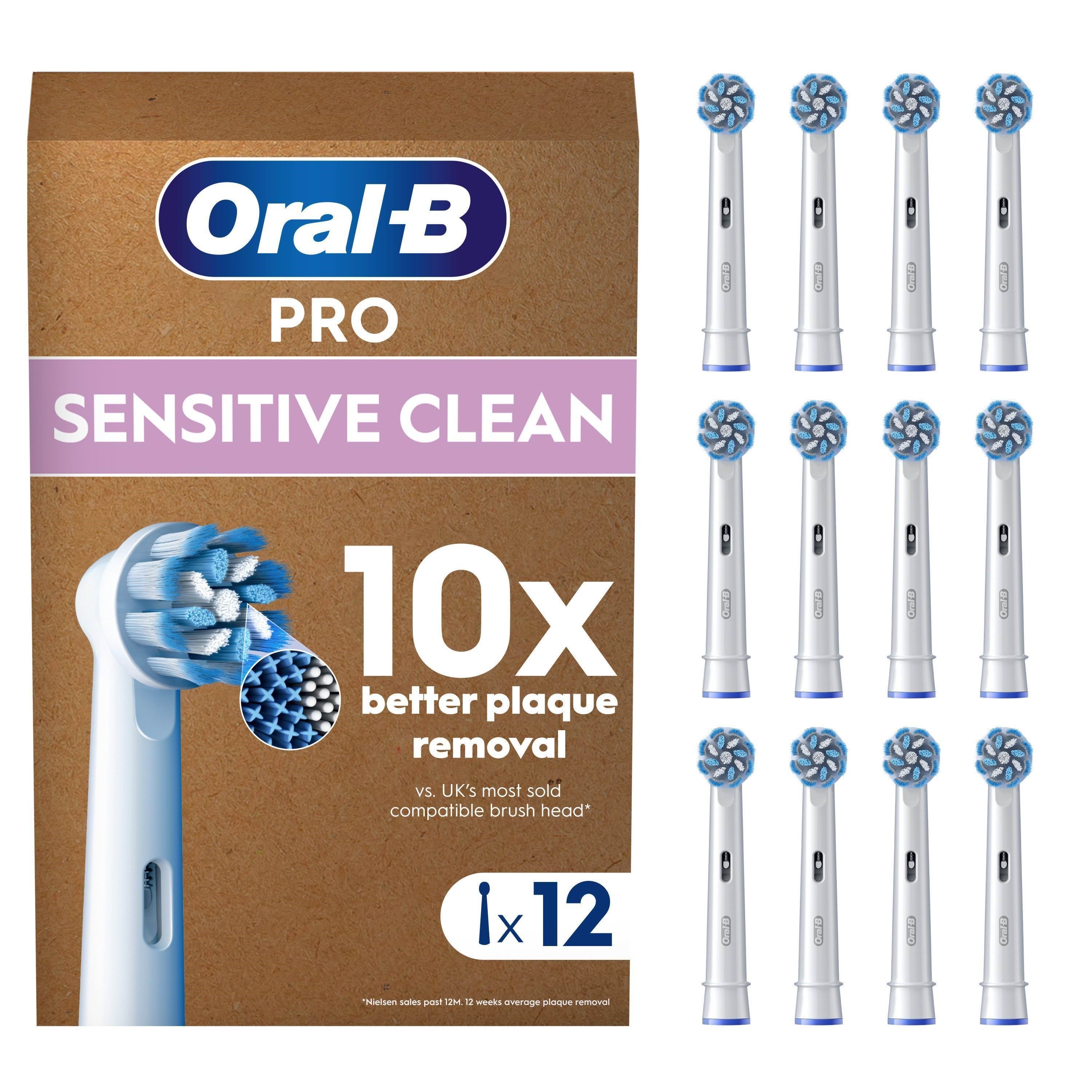Oral-B Tandbørstehoveder Sensitive Clean&Care - 12 pcs Letterbox El Tandbørste 8006540859933