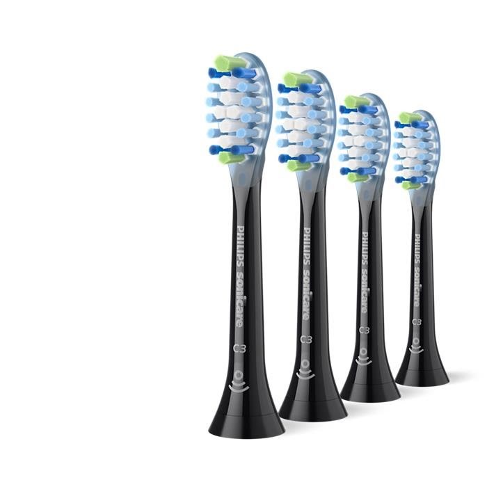 Philips Tandbørstehoveder Sonicare Premium Plaque Defence- black - 4pcs