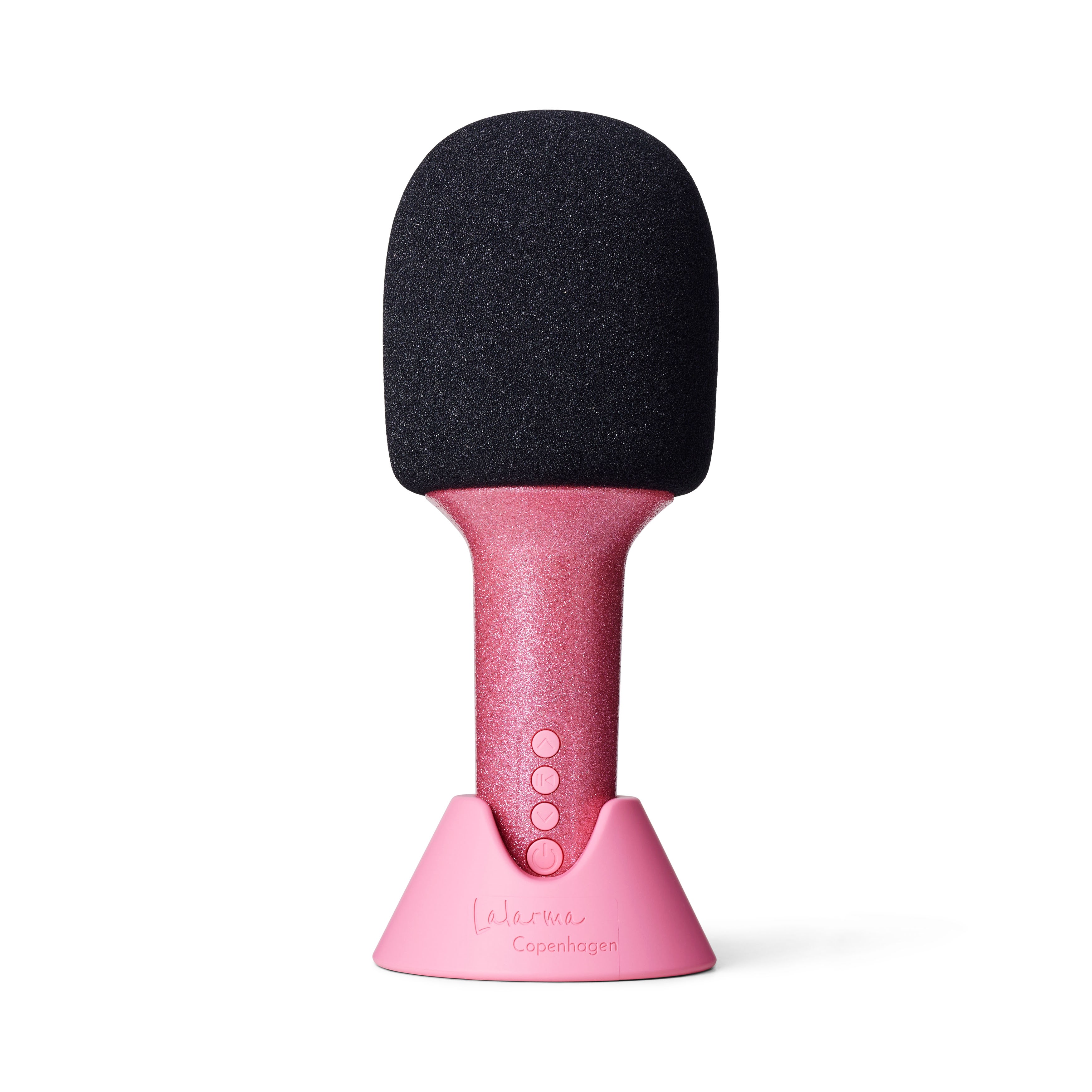 Lalarma Glitter Grove mikrofon - Rosa Musik LALAR-GGM-RO