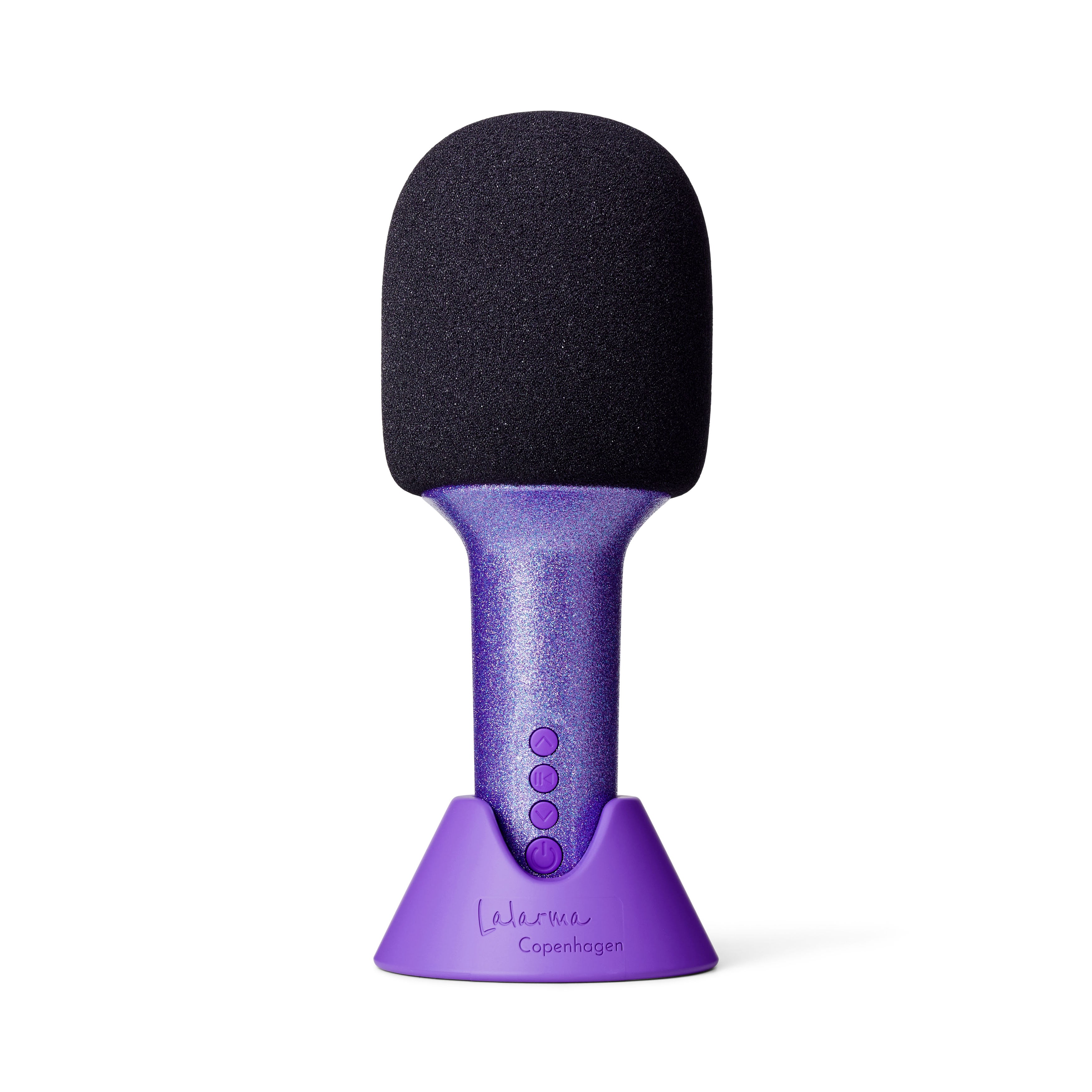 Lalarma Glitter Grove mikrofon - Lilla Musik LALAR-GGM-PL