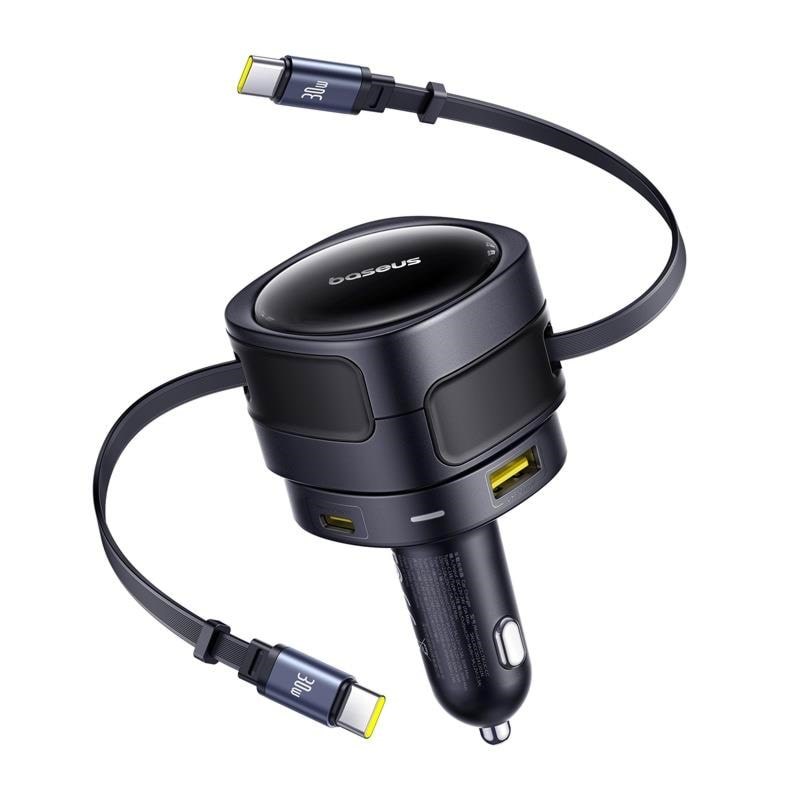 Baseus Enjoyment Max Car Charger 90W USB-C x2 USB-A USB-C Ports - Black
