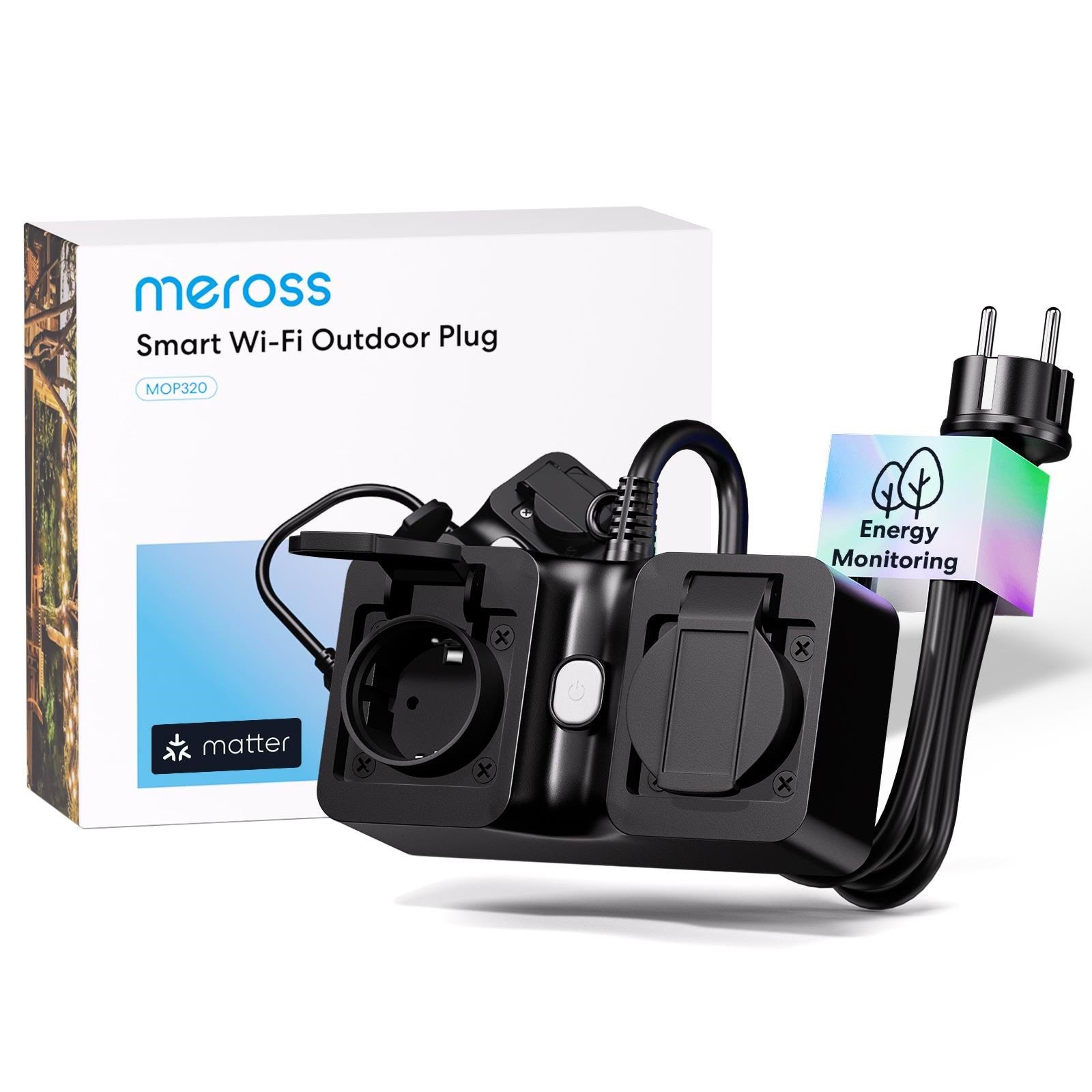Meross MOP320 - Smart Wi-Fi Indoor/Outdoor Plug Smart Home MOP320MA-EU