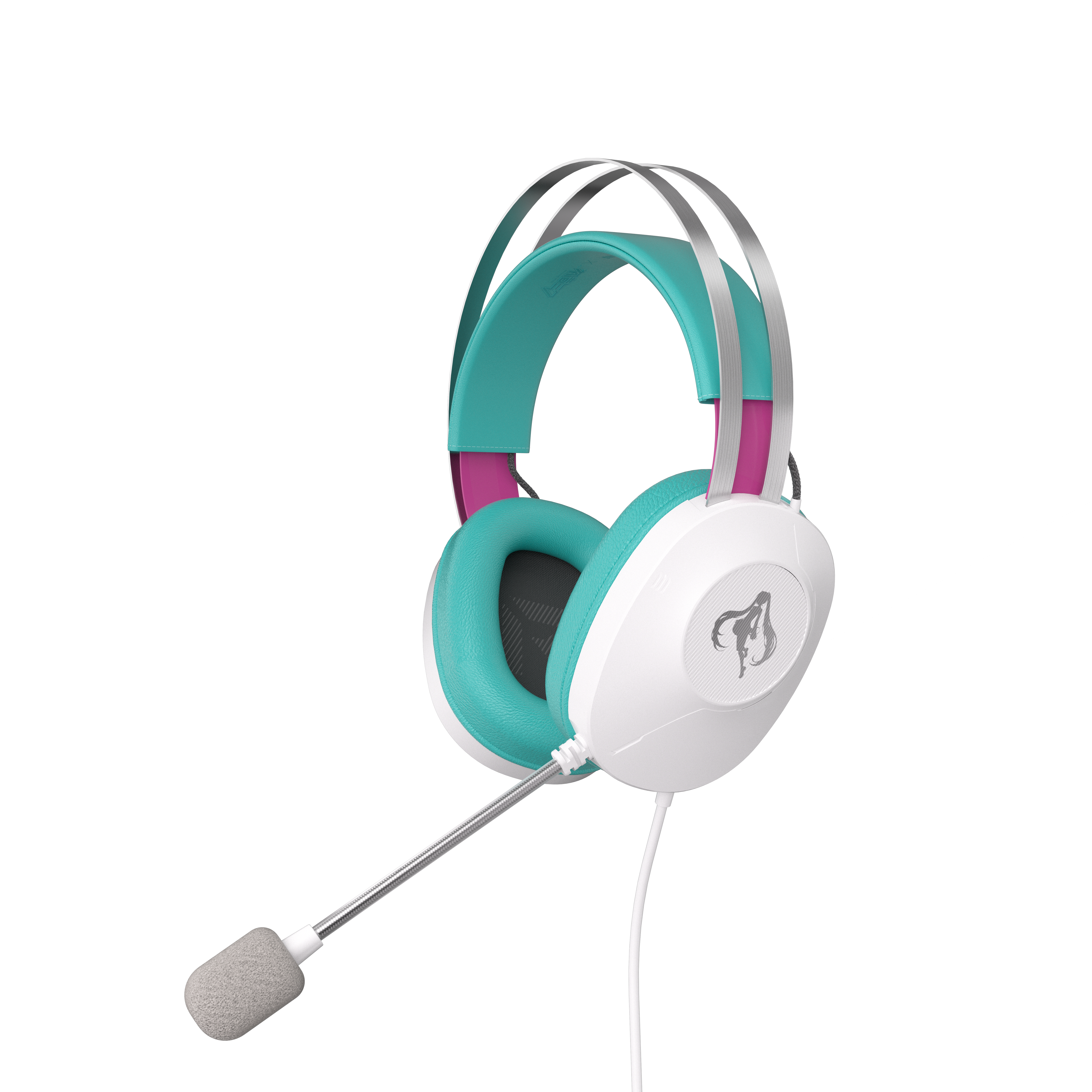 ASUS TUF Gaming H1 Gen II - Hatsune Miku Edition Hovedtelefoner Og Headset Hvid 90YH048B-BHUA00