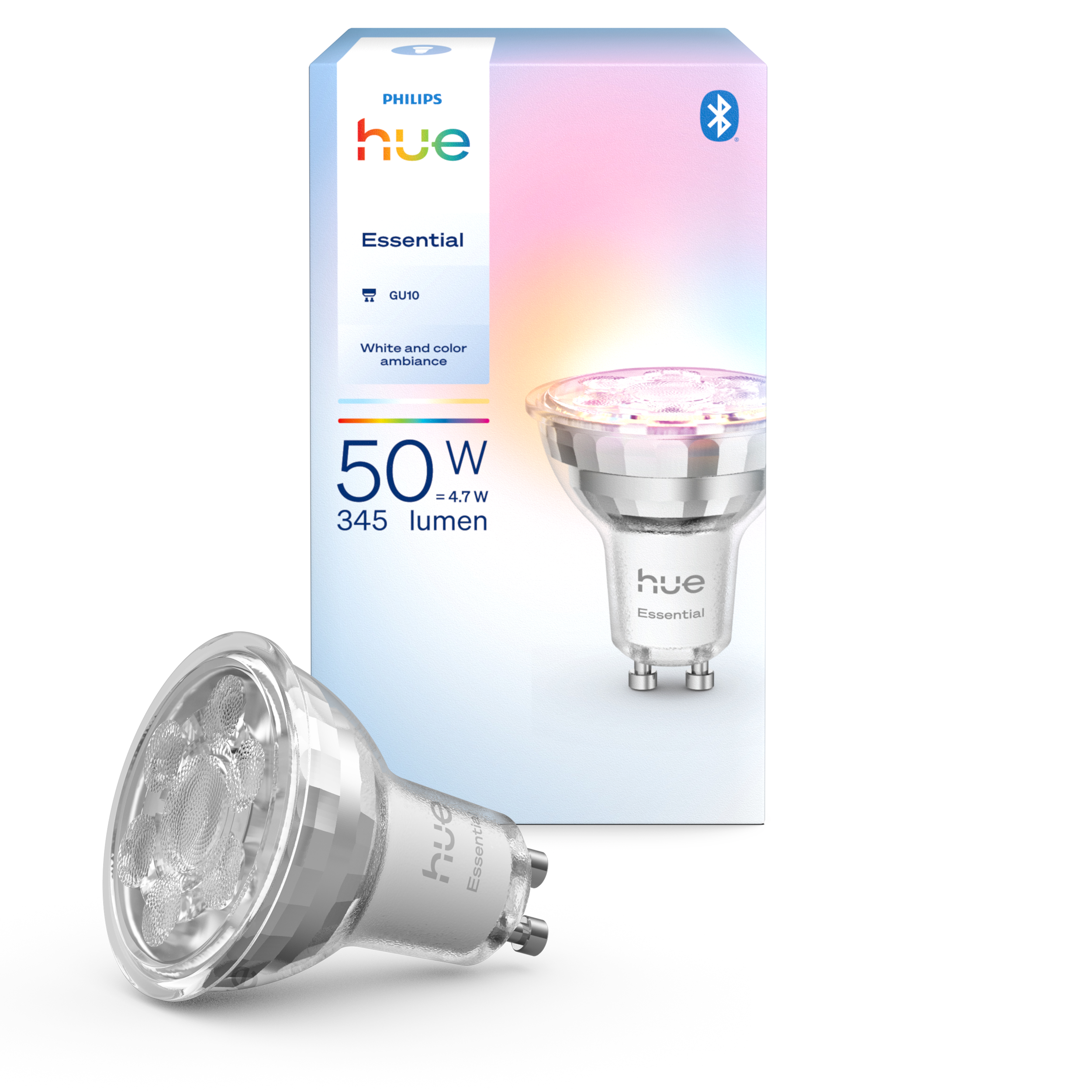 Philips Hue Essential GU10 - spots - 345lm - 4,7W - 1-pakke Smart Home 929004235701