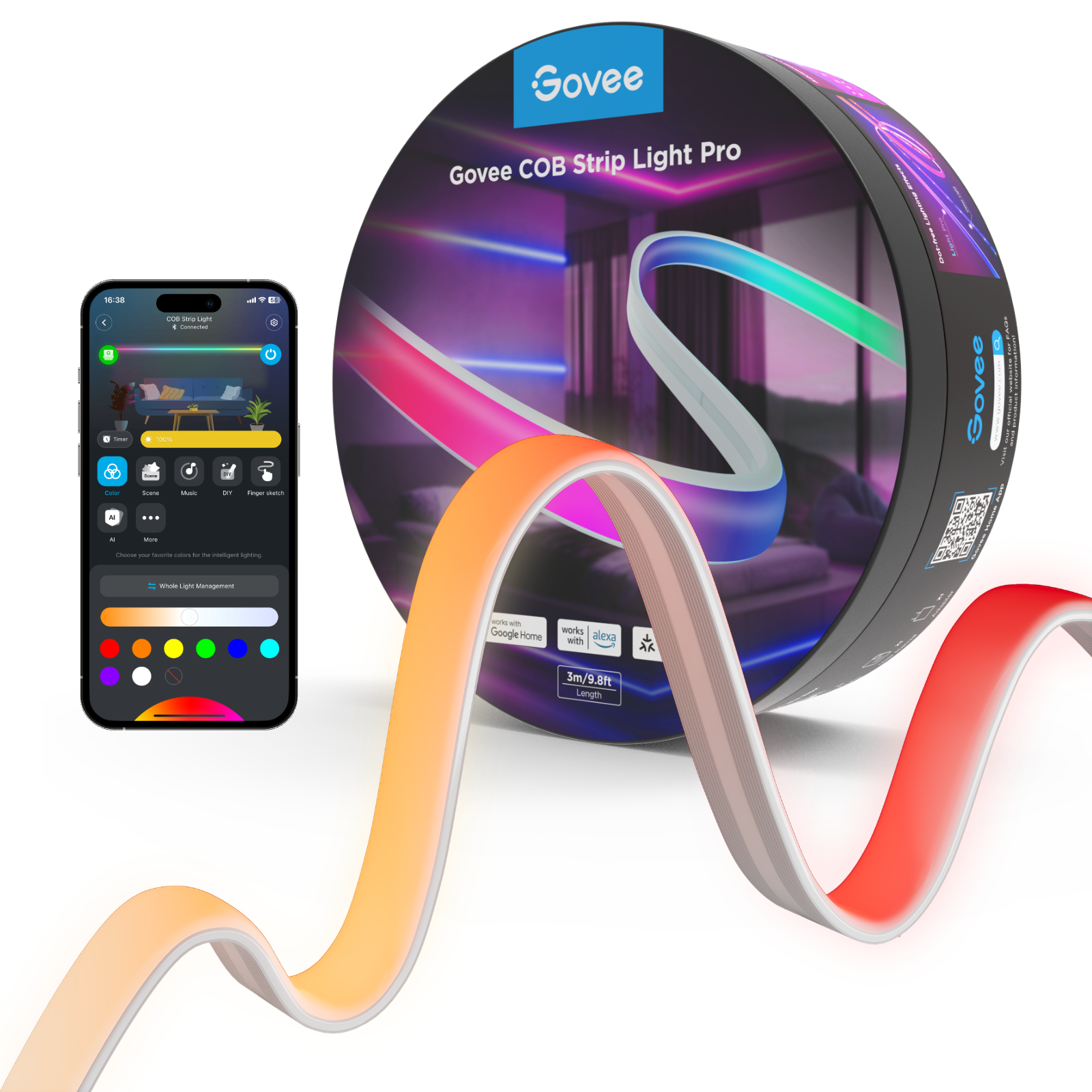 Govee COB Strip Light Pro - 3m Smart Home H61E53D1