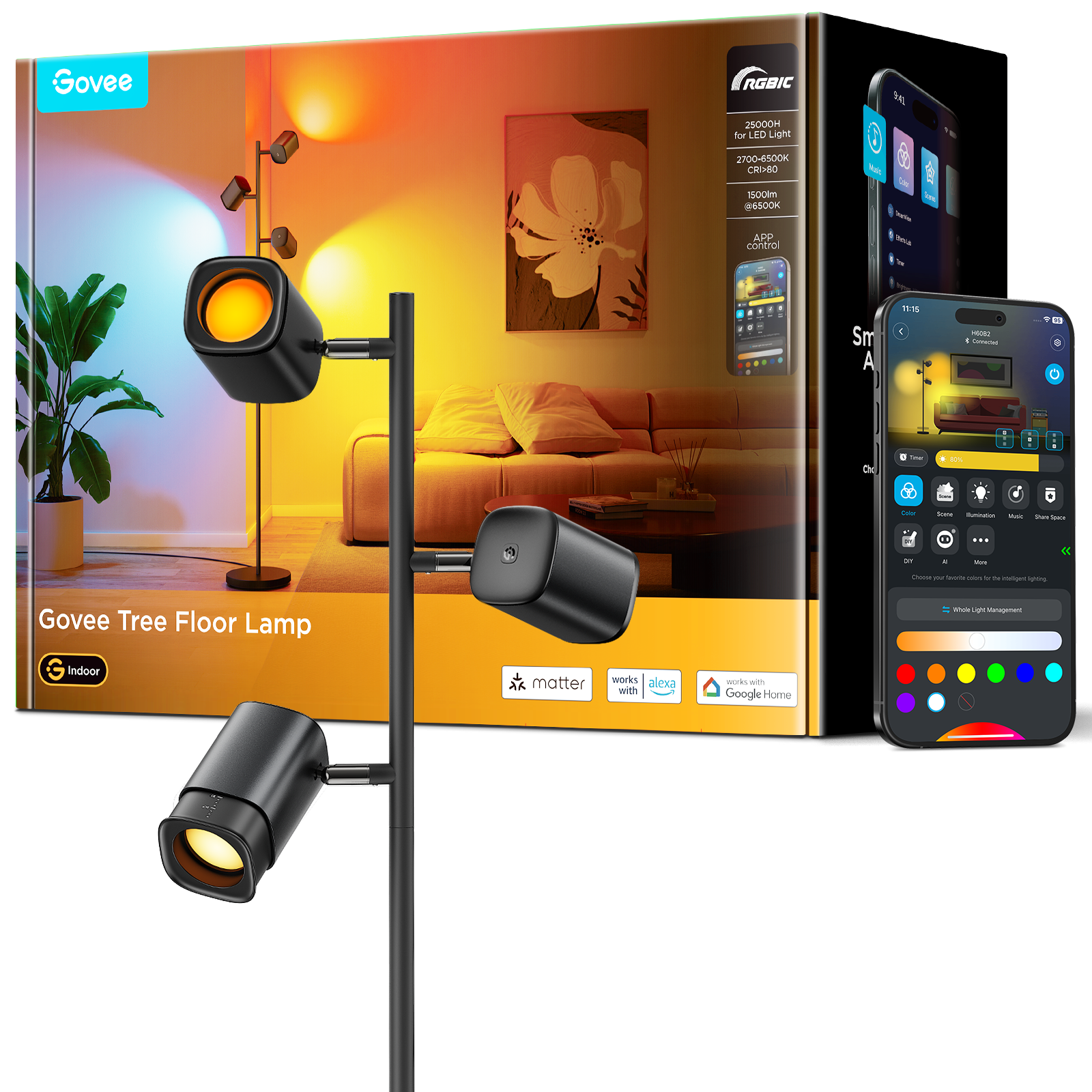 Govee Tree Floor Lamp Smart Home H60B2311