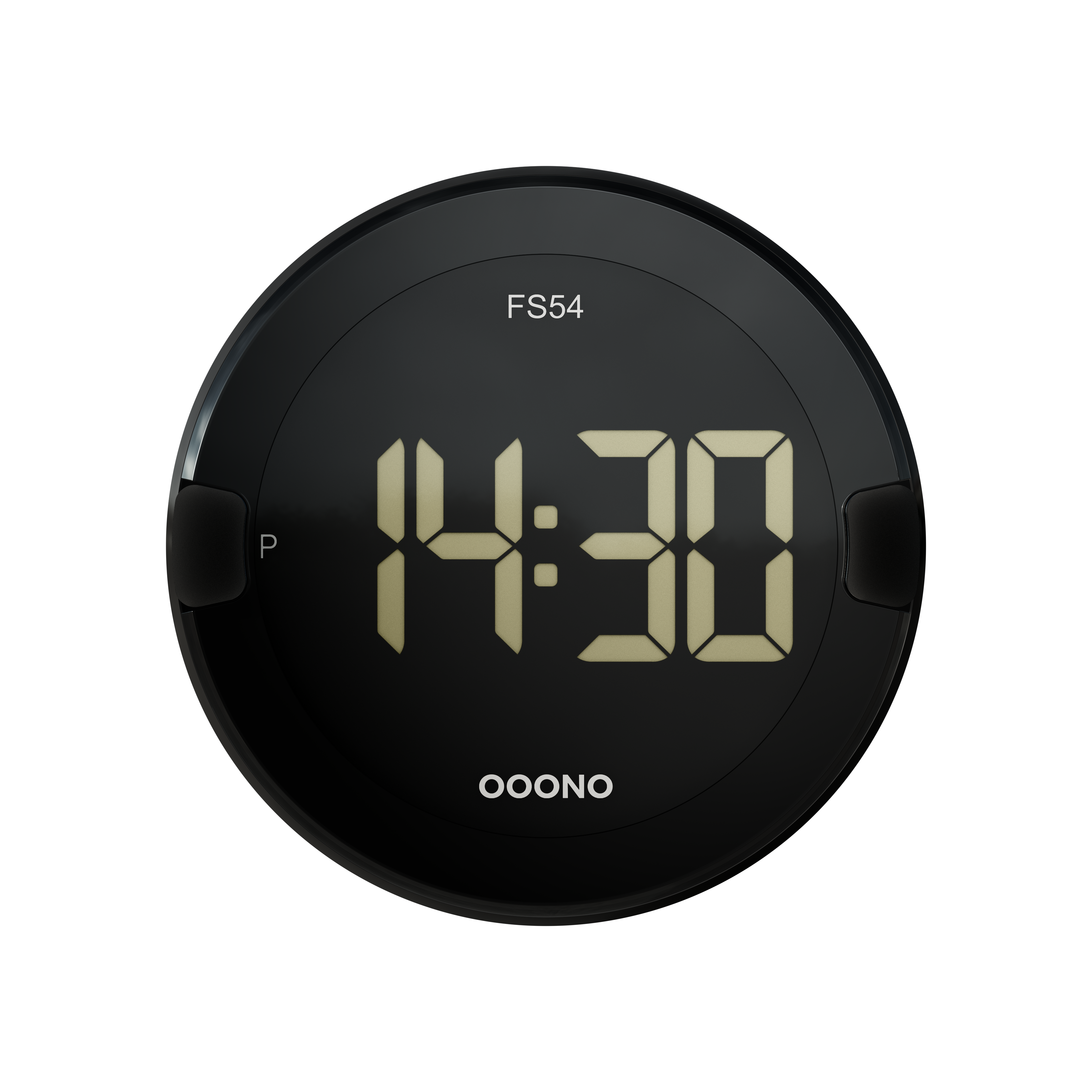 OOONO P-DISC NO2 - Black w/ dark display Biltilbehoer PD2-DK-BLACK-DRK