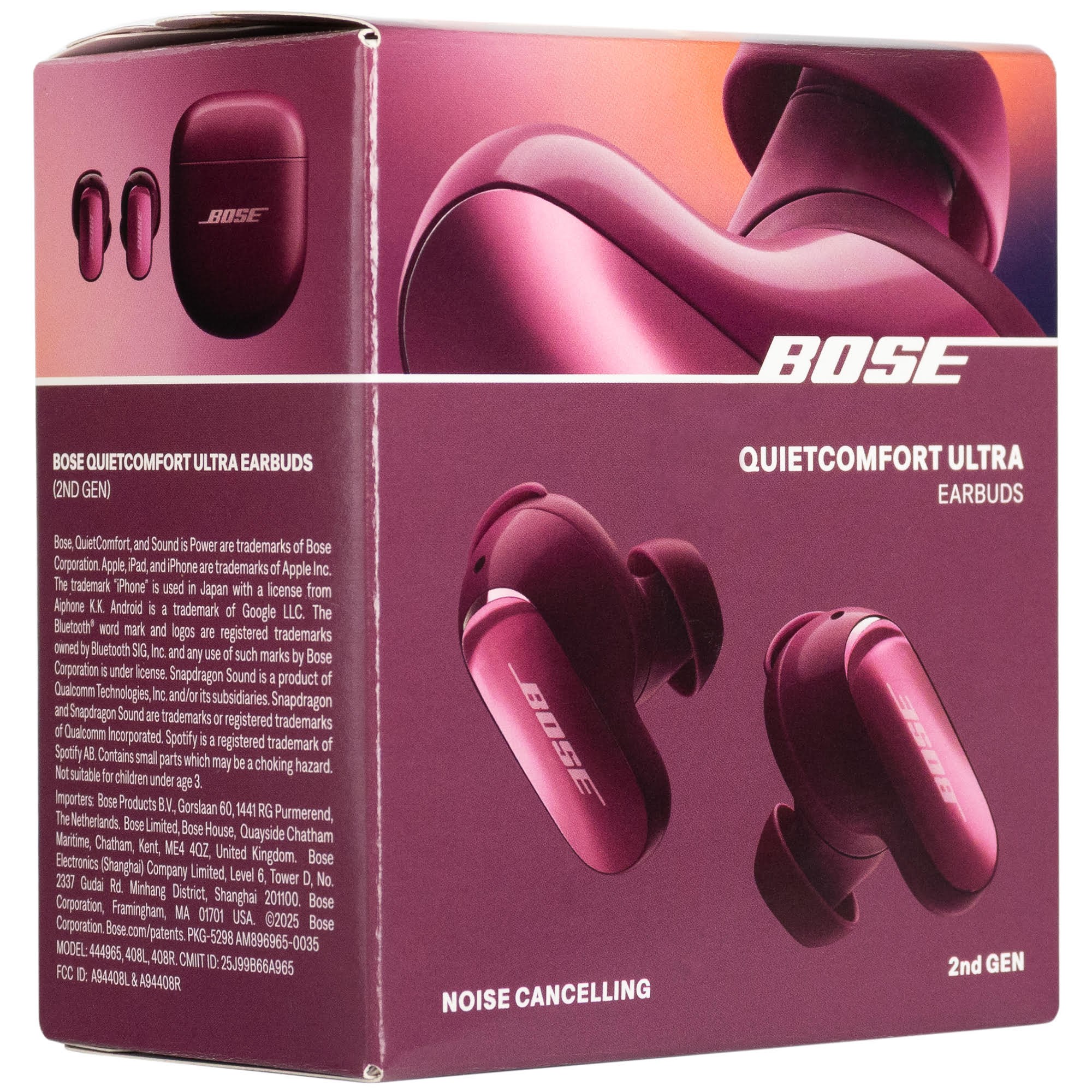 Bose QuietComfort Ultra Earbuds (Gen 2) - Plum Hovedtelefoner Og Headset Lilla 896637-0030