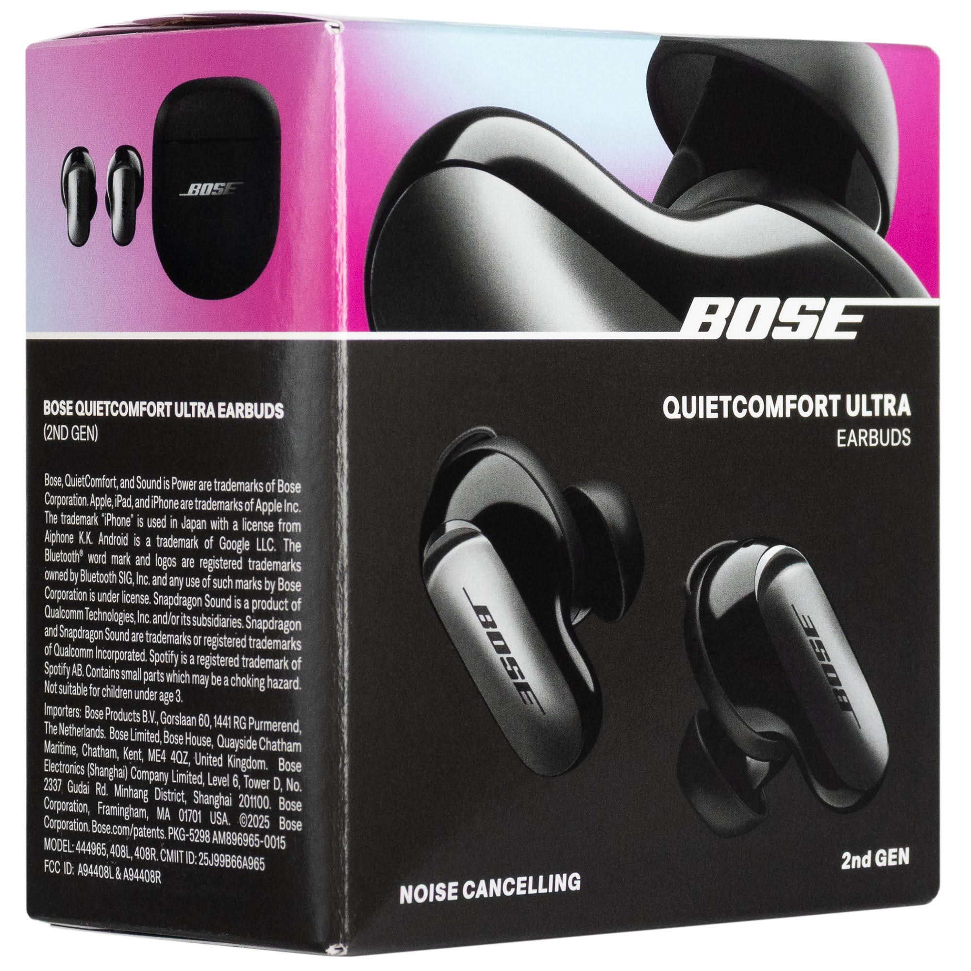 Bose QuietComfort Ultra Earbuds (Gen 2) - Black Hovedtelefoner Og Headset Sort 896637-0010