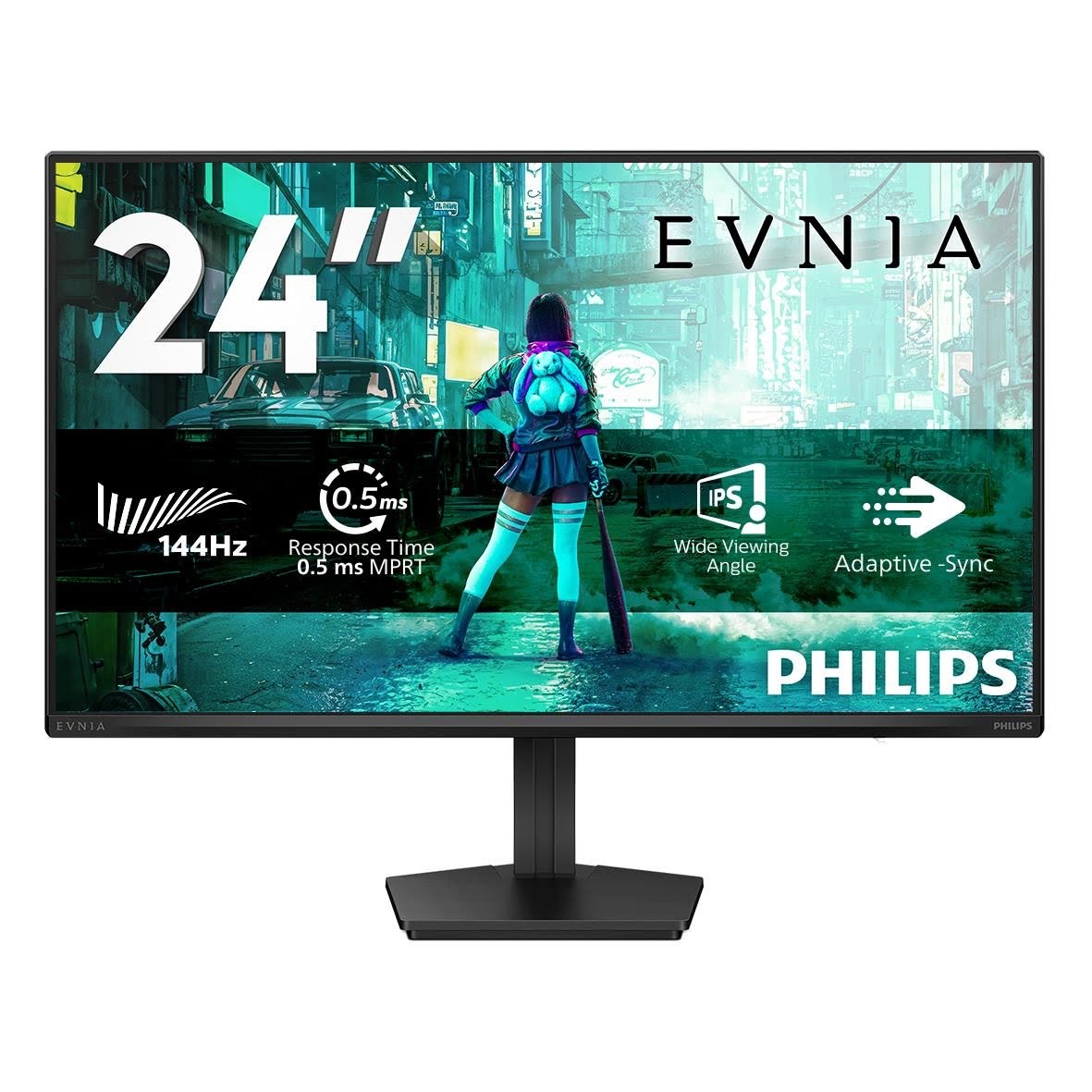 24" Philips Evnia 3000 24M2N3200NF - 1920x1080 (FHD) - 144Hz - IPS Computerskærm Black 24M2N3200NF/00