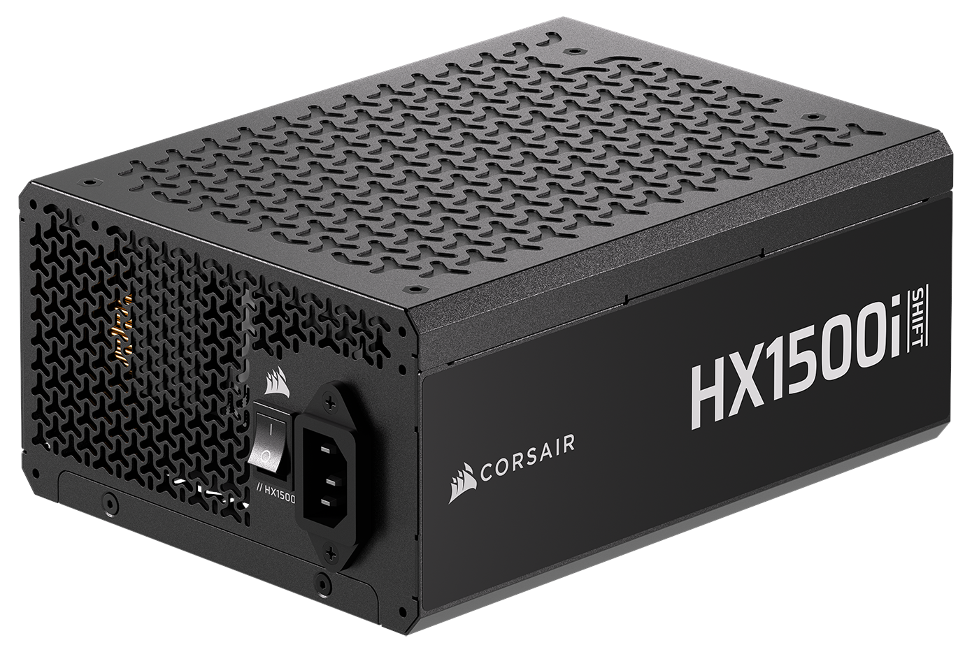 Corsair HX1500i SHIFT Strømforsyning - 1500 Watt - 140 mm - ATX 3.1 - 80 Plus Platinum certified Strømforsyning Sort CP-9020269-EU