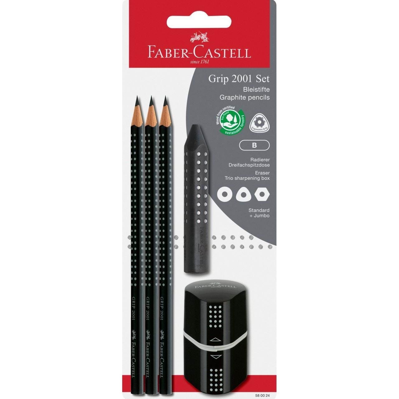 Faber-Castell Graphite Penci Set 3 pcs B Tegneværktøj 580024