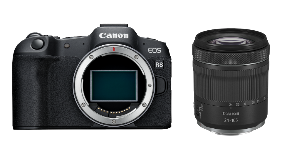 Canon EOS R8 Body + RF24-105 F4-7.1 IS STM Kamera Sort 5803C095