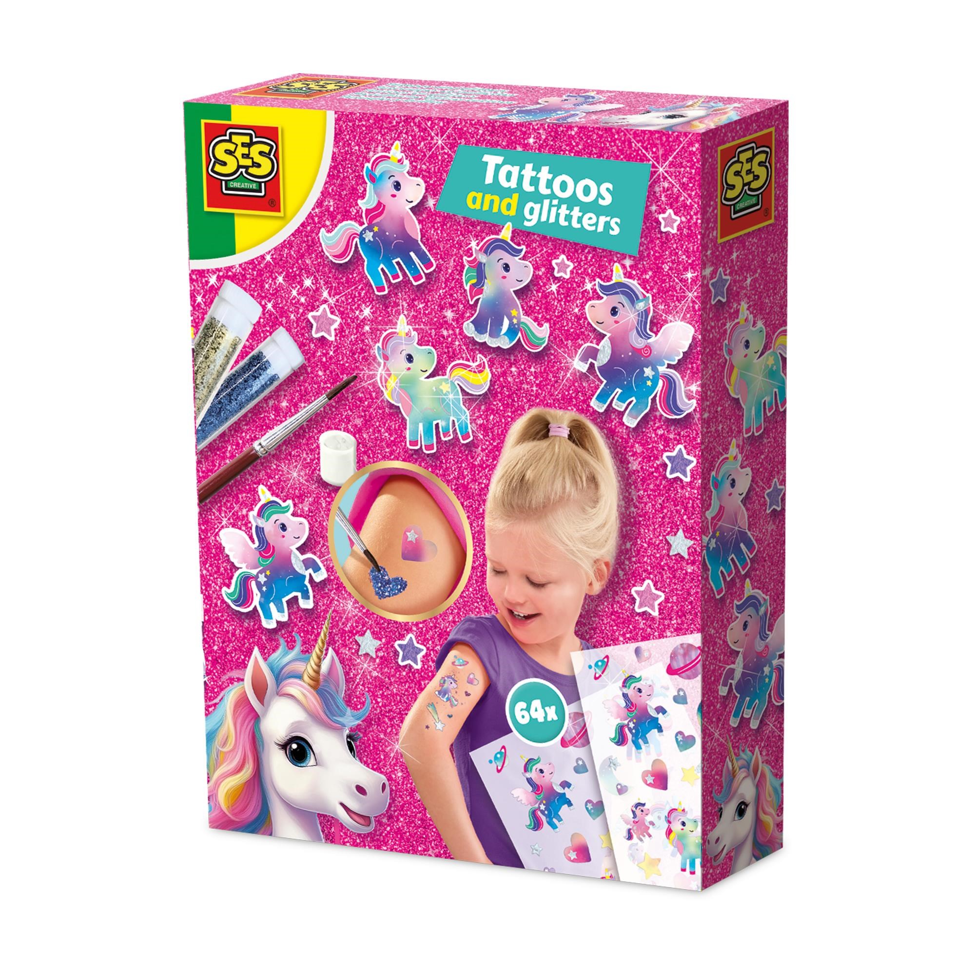 SES Creative Tattoos and Glitters Kreativt Legetøj 14724
