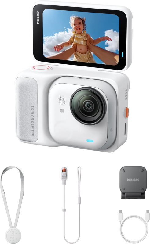 Insta360 GO Ultra Standard Bundle - Arctic White Action Kamera Hvid 6977644761342