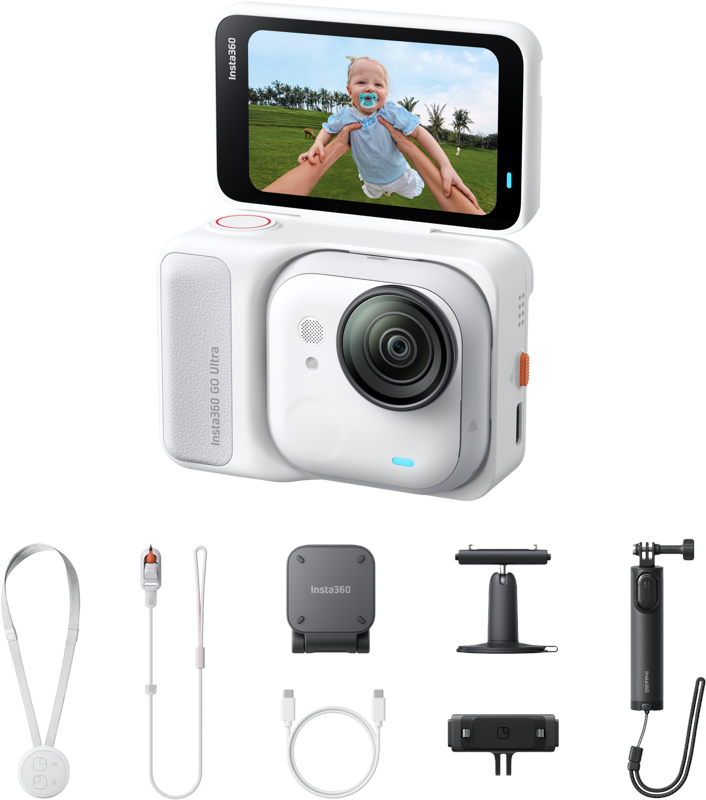 Insta360 GO Ultra Creator Bundle - Arctic White Action Kamera Hvid 6977644765234