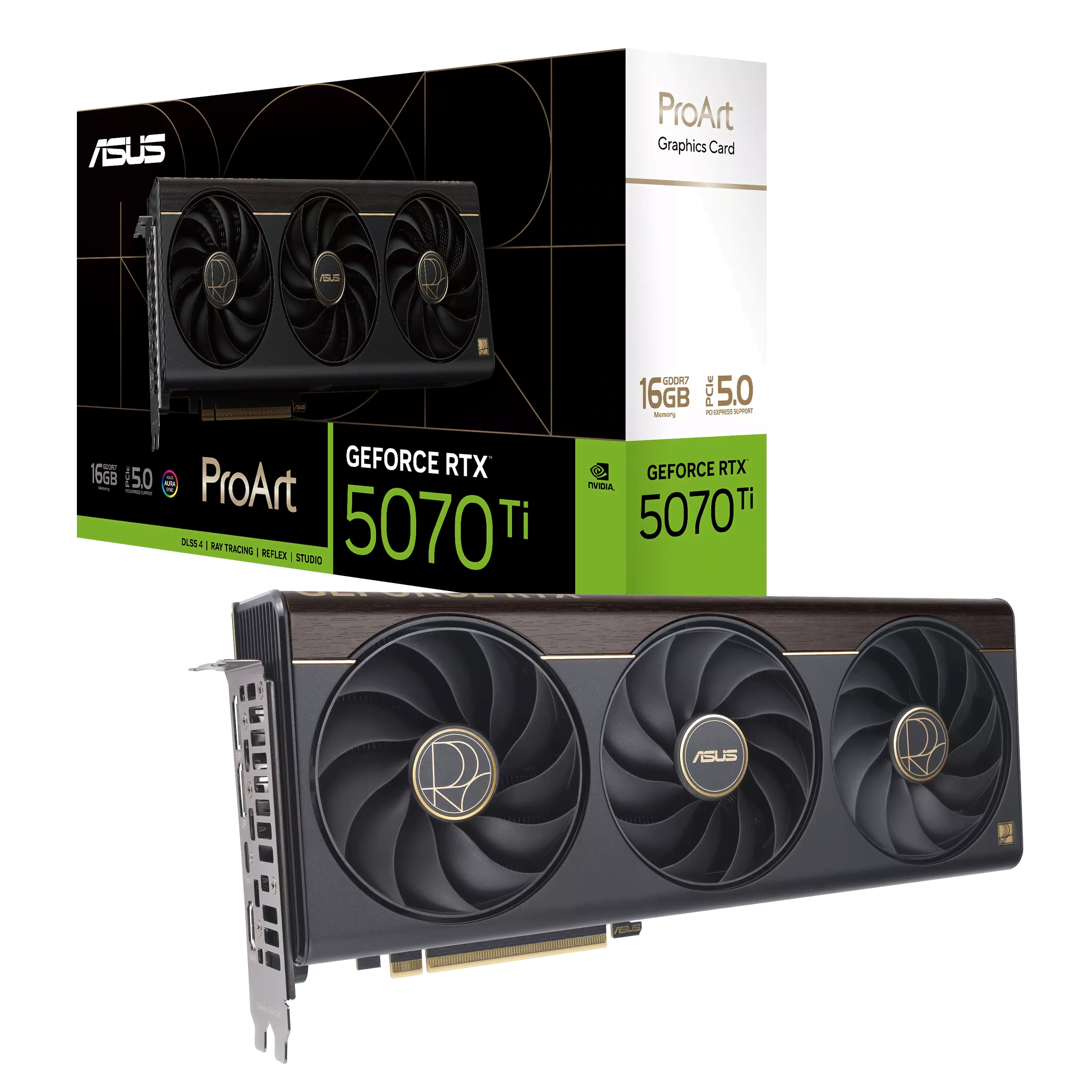 ASUS GeForce RTX 5070 Ti ProArt OC - 16GB GDDR7 RAM - Grafikkort Grafikkort Sort 90YV0NR0-M0NA00