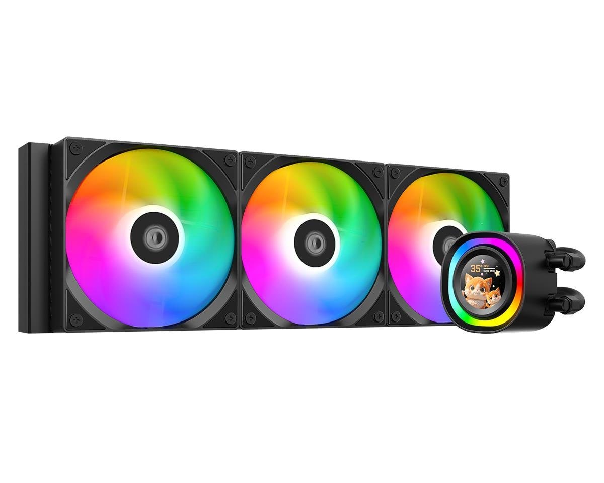 ID-Cooling FX360 LCD - CPU Vandkøling - Max 25 dBA Cpu Køler Sort