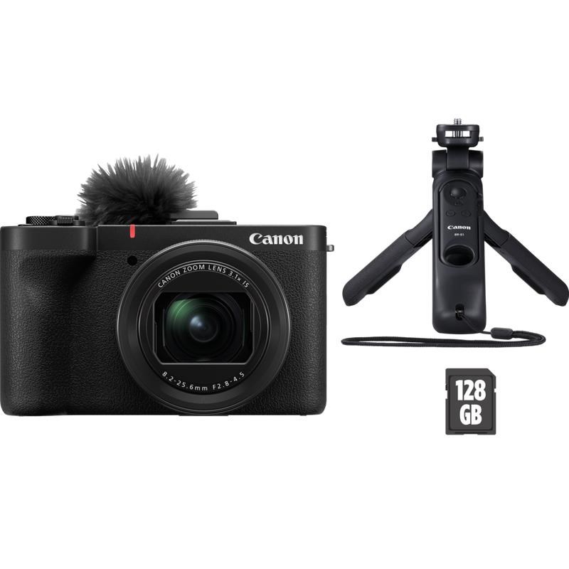 Canon PowerShot V1 Premium Vlogger Kit Kamera Sort 6390C004