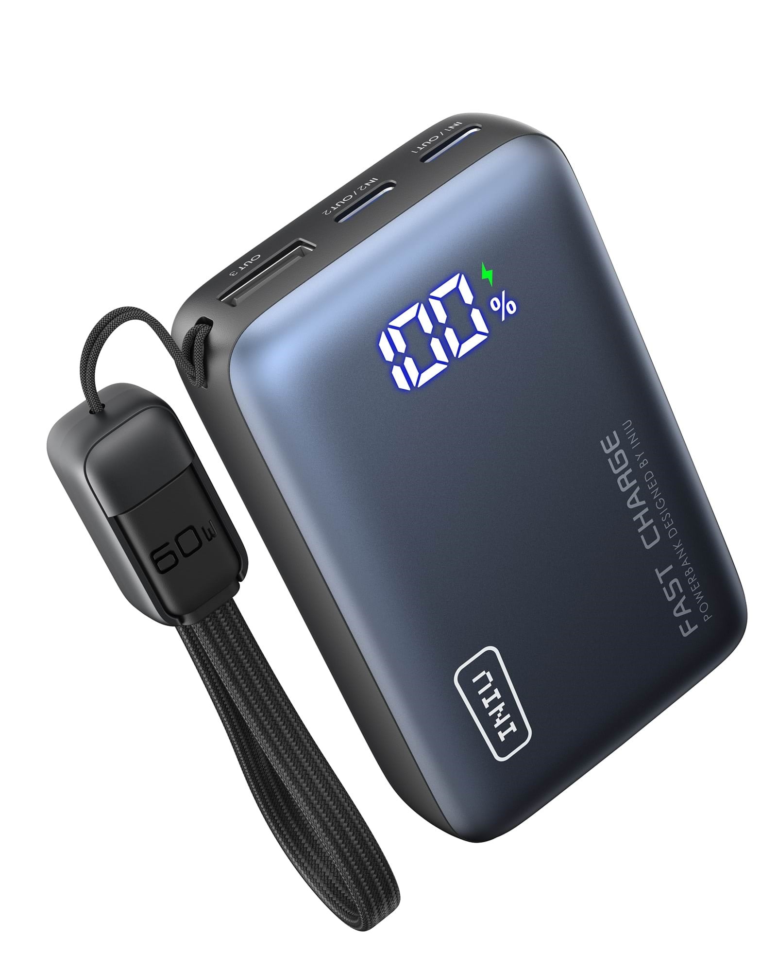INIU Pocket Pro 10k 45W - 10000 mAh Powerbank Grå PPT01