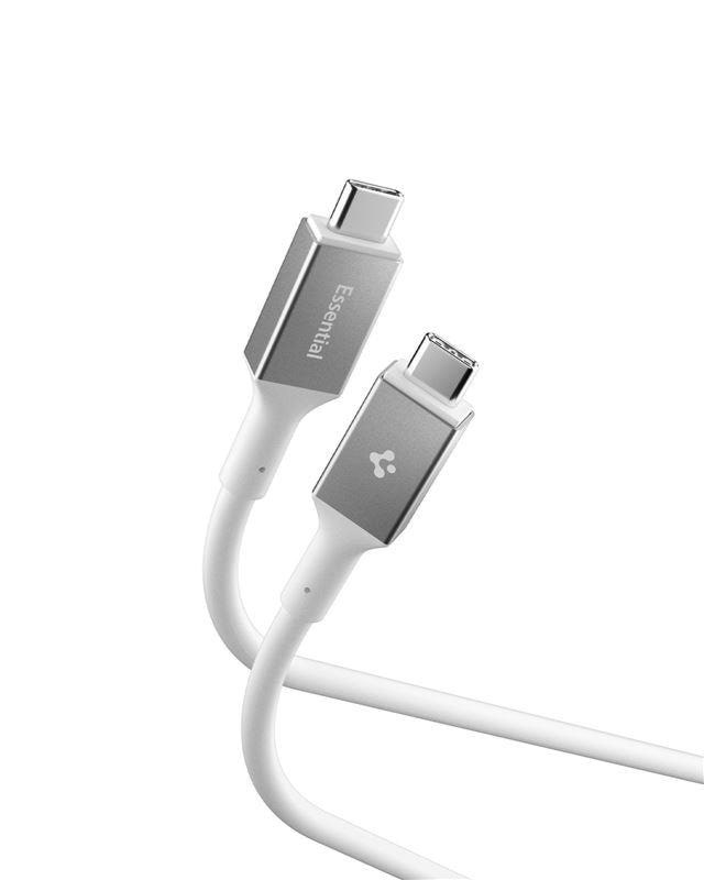 Spigen Essential 100W - USB-C USB-C - 2m - Hvid Usb Kabel ACA08775