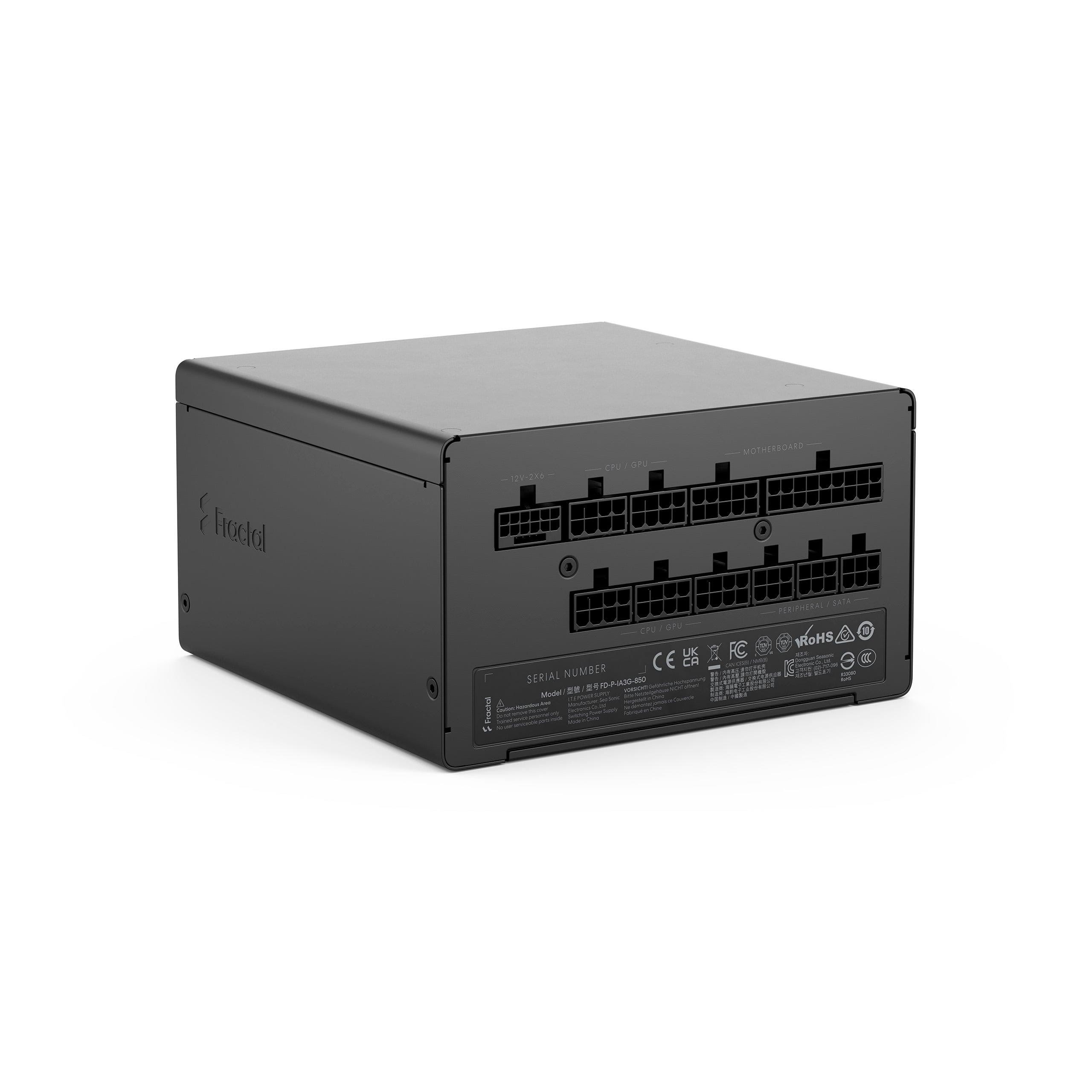 Fractal Design Ion 3 Gold 850W Strømforsyning - 850 Watt - 140 mm - ATX 3.1 - 80 Plus Gold certified