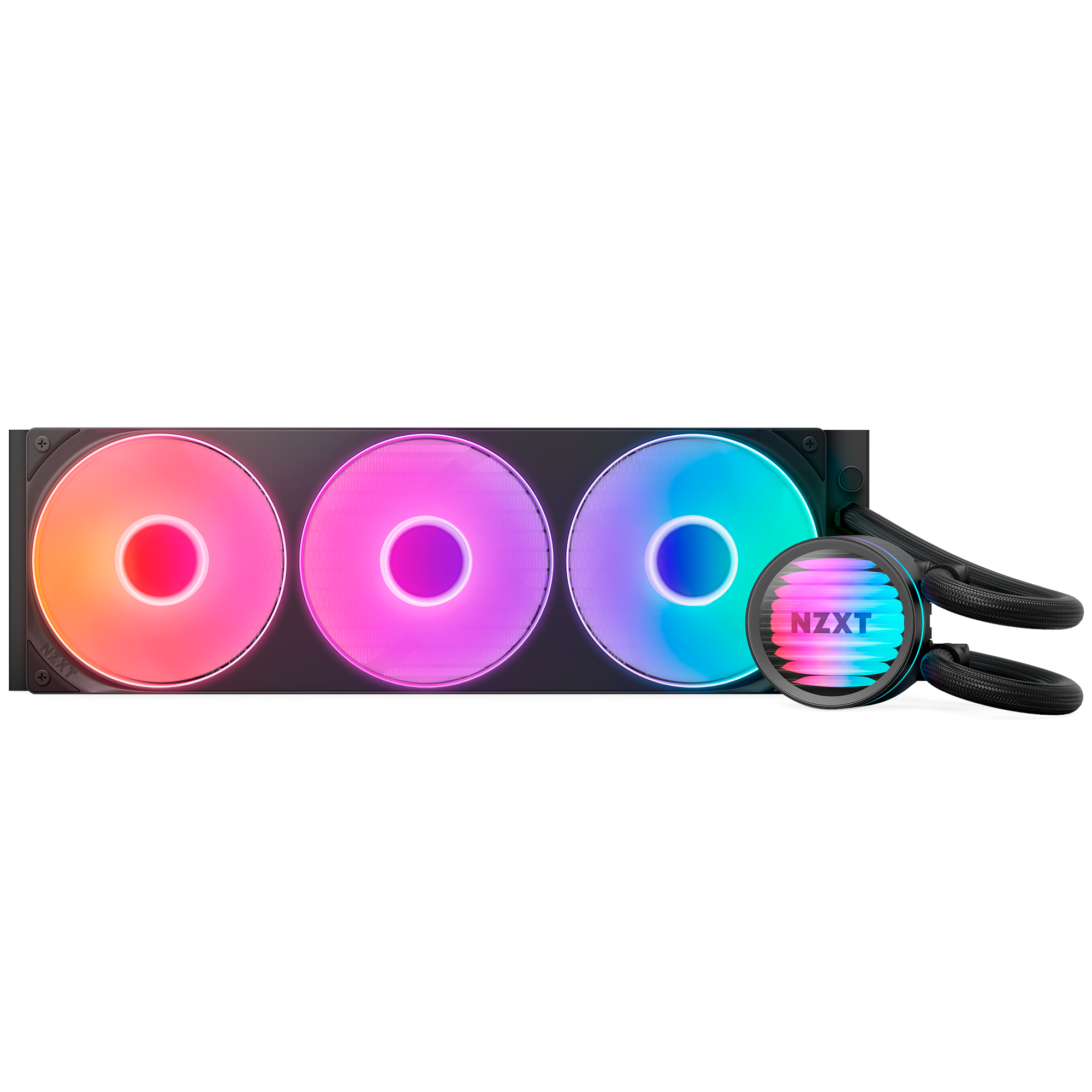 NZXT Kraken Core RGB - 360mm - CPU Vandkøling - Max 24 dBA Cpu Køler Sort med RGB lys RL-KR36C-B1