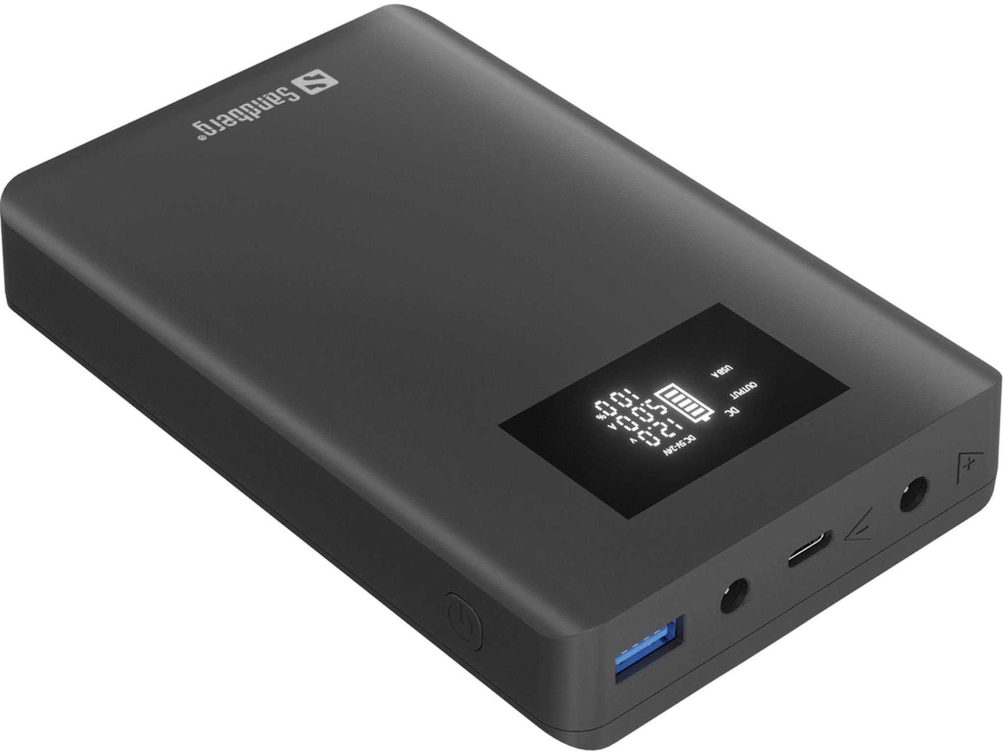 Sandberg Laptop Powerbank 20000 PD100W - 20000 mAh Powerbank Sort 421-27