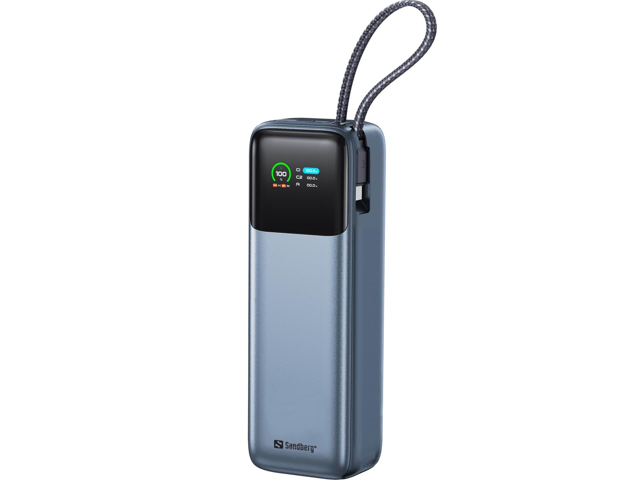 Sandberg All-in1 Powerbank 20000 PD130W - 20000 mAh Powerbank Grå 421-30