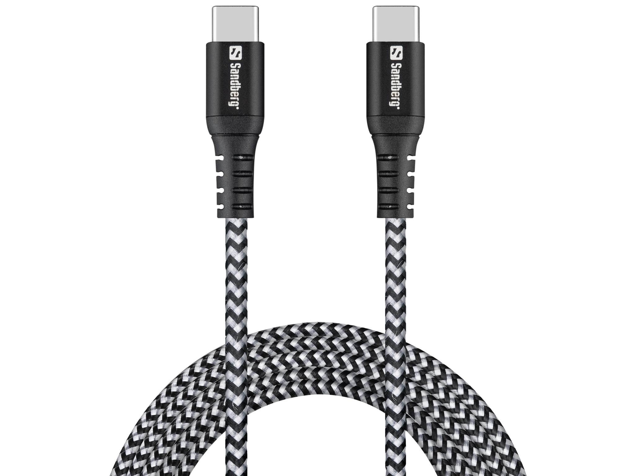 Sandberg Survivor USB-C Cable 100W - 2m Usb Kabel Sort 441-67