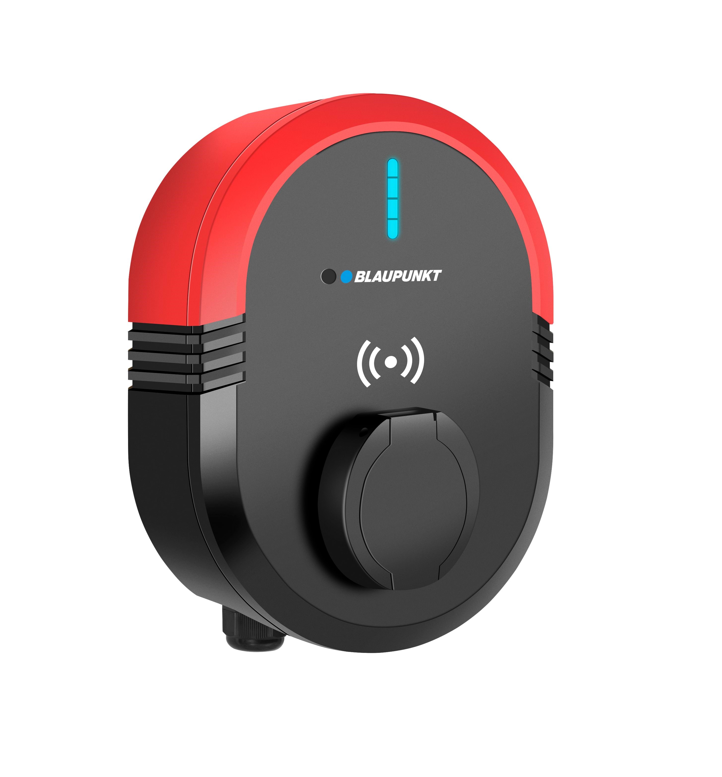 Blaupunkt BW3P32ASS Wallbox Smart Socket, 22 kW, Type 2, Sort/rød Ladeboks 100873
