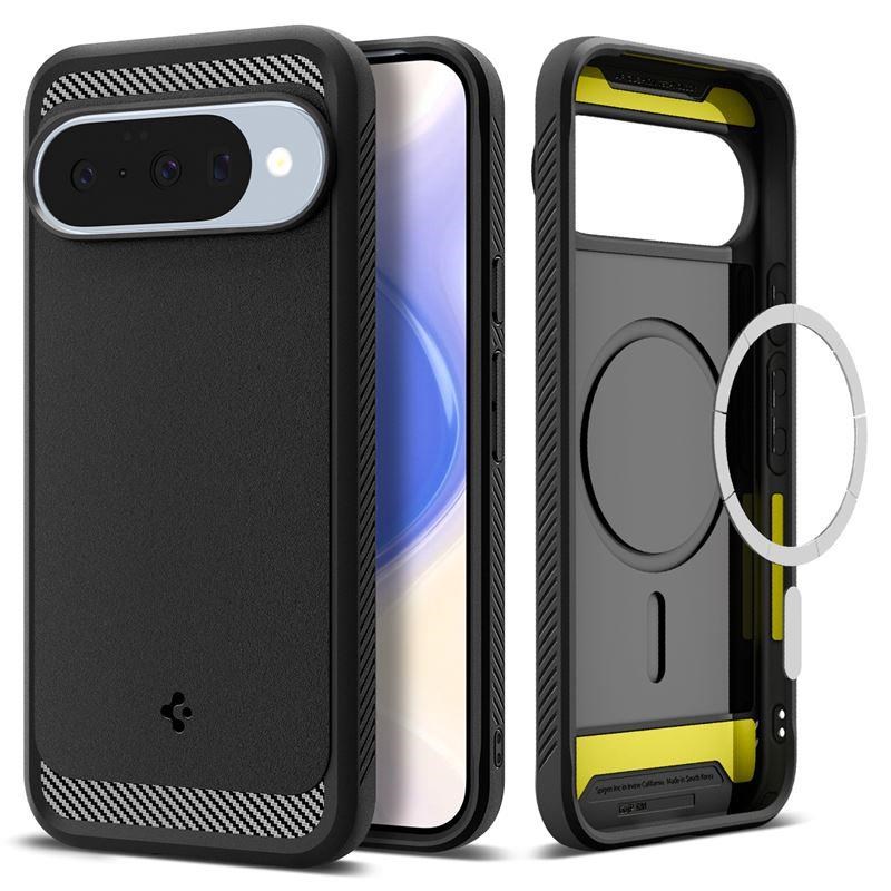 Spigen Rugged Armor MagSafe - matte black - Google Pixel 10 Pro/Pixel 10 Mobilcover ACS09698