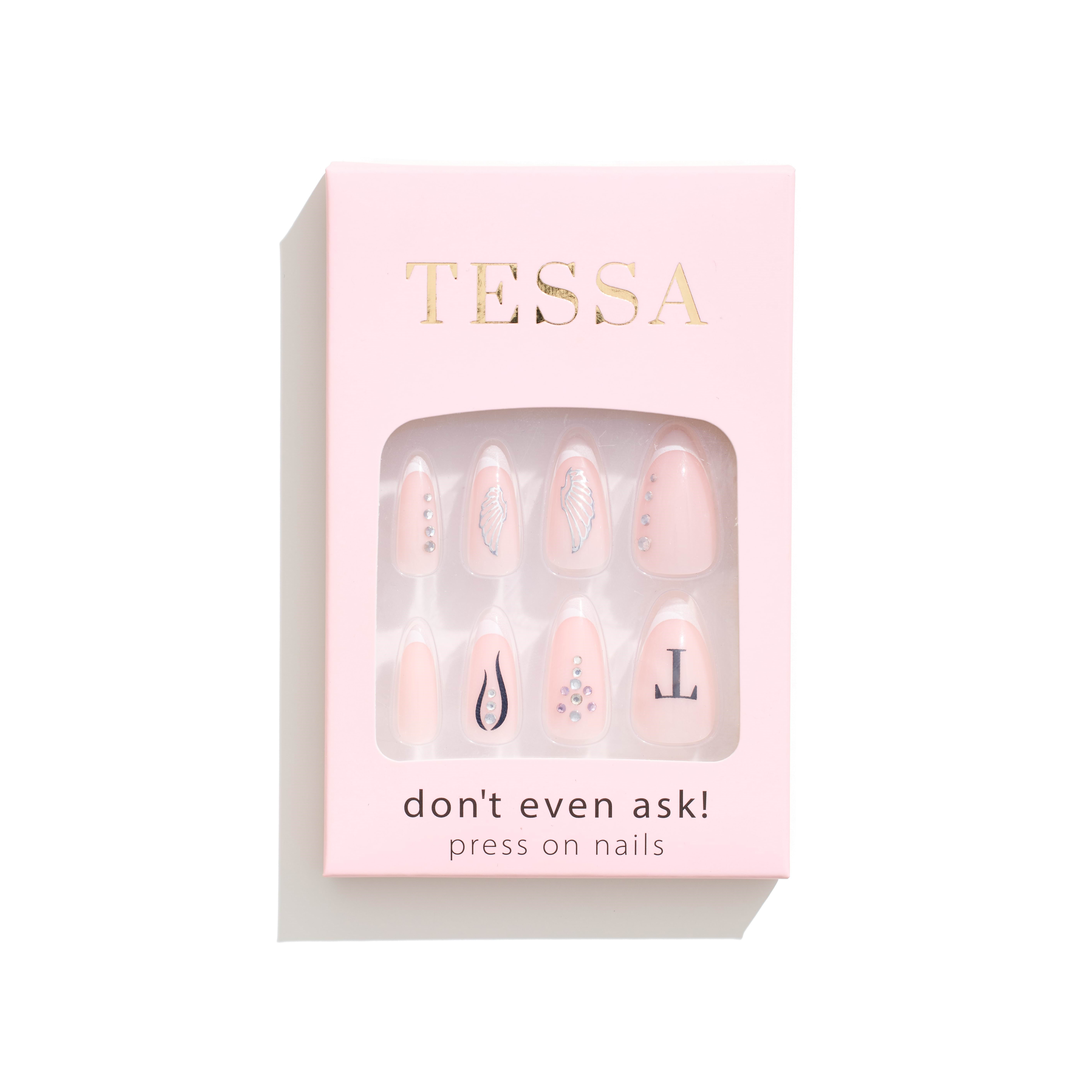 TESSA Don't Even Ask Press On Nails Makeup 5711914199487