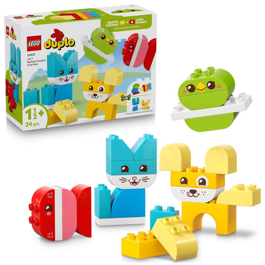 LEGO DUPLO 10477 3-i-1 Kreative søde kæledyr legetøj 1½+ år