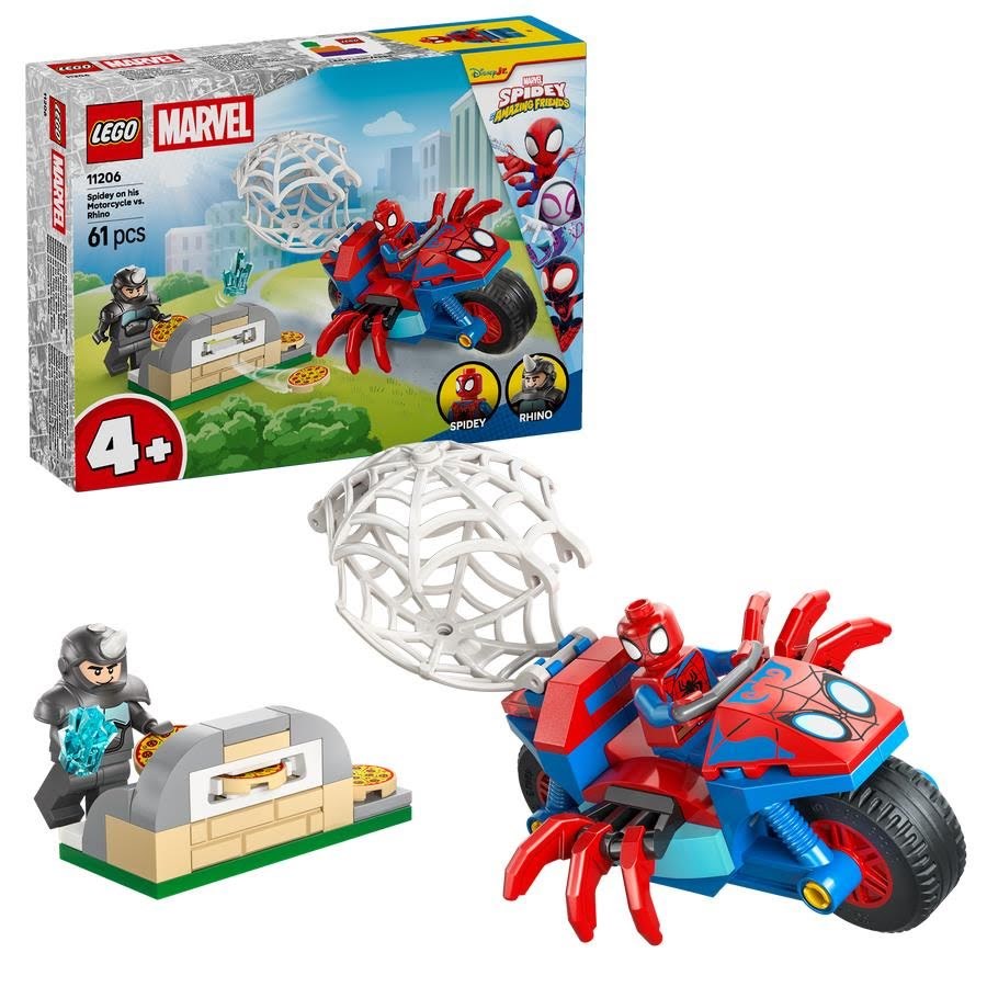LEGO Spidey 11206 Spidey på sin motorcykel mod Rhino