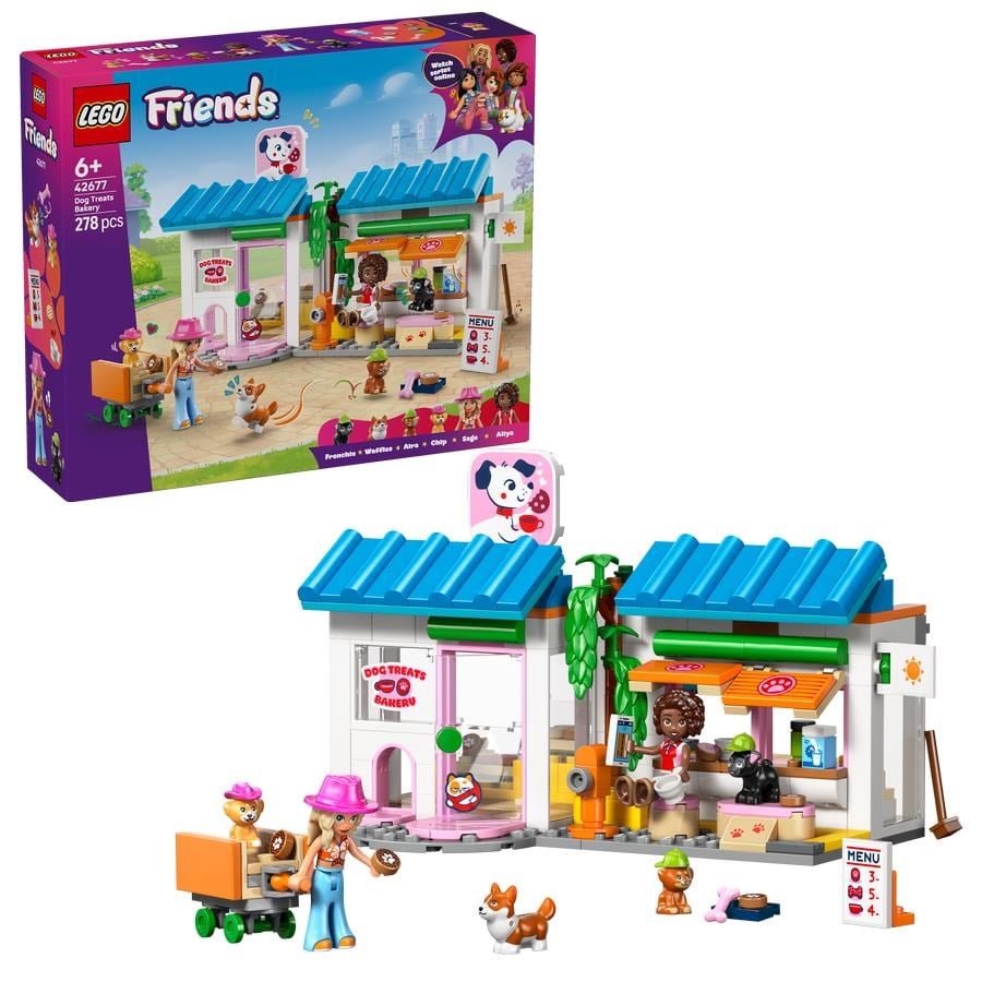 LEGO Friends 42677 Hundegodbids-bageri legetøj 6+ år