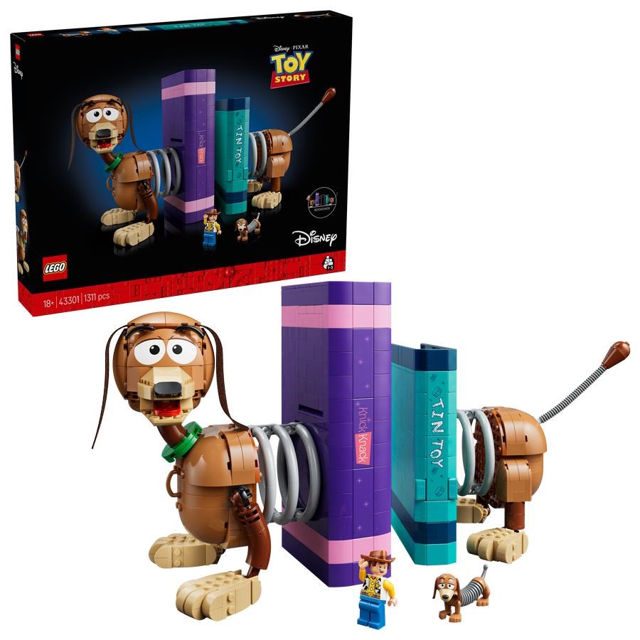 LEGO Disney 43301 Toy Story-bogstøtter med hunden Slinky