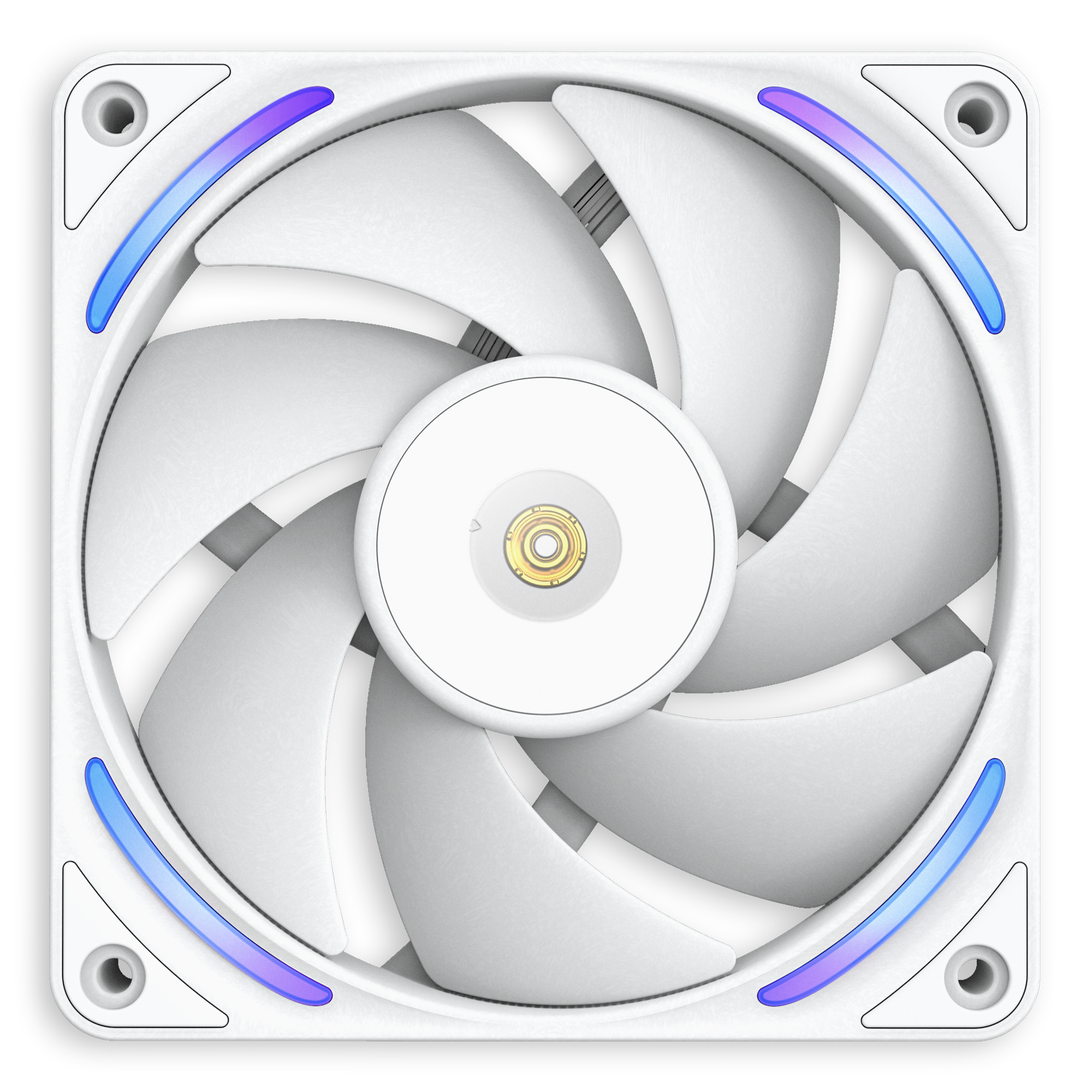 NZXT F120X - Kabinet køler - 120mm - Hvid med RGB LED lys - 41 dBA Kabinetkøler RF-U12PN-W1