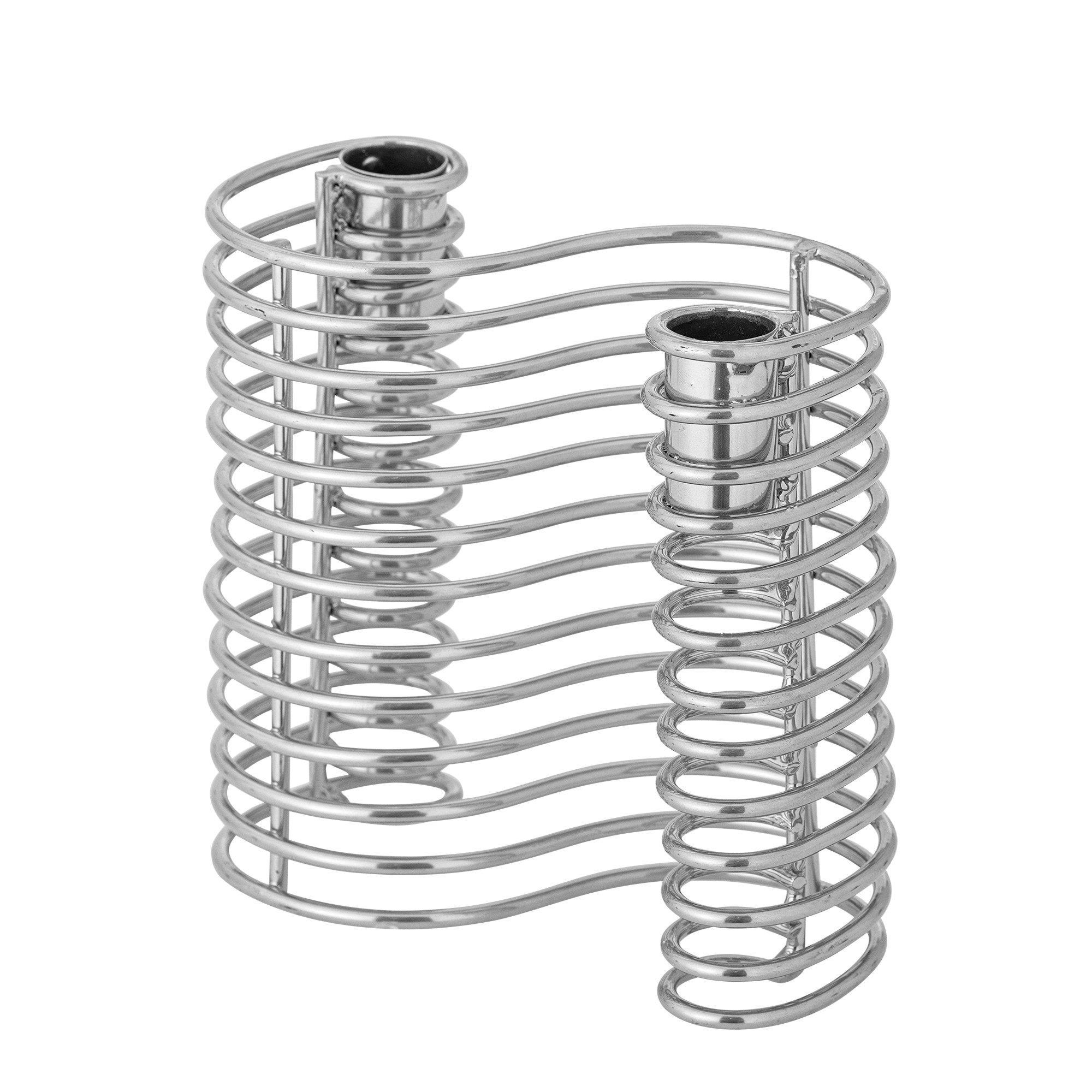 Bloomingville - Wavela Candle Holder - Silver Boligindretning 82063032