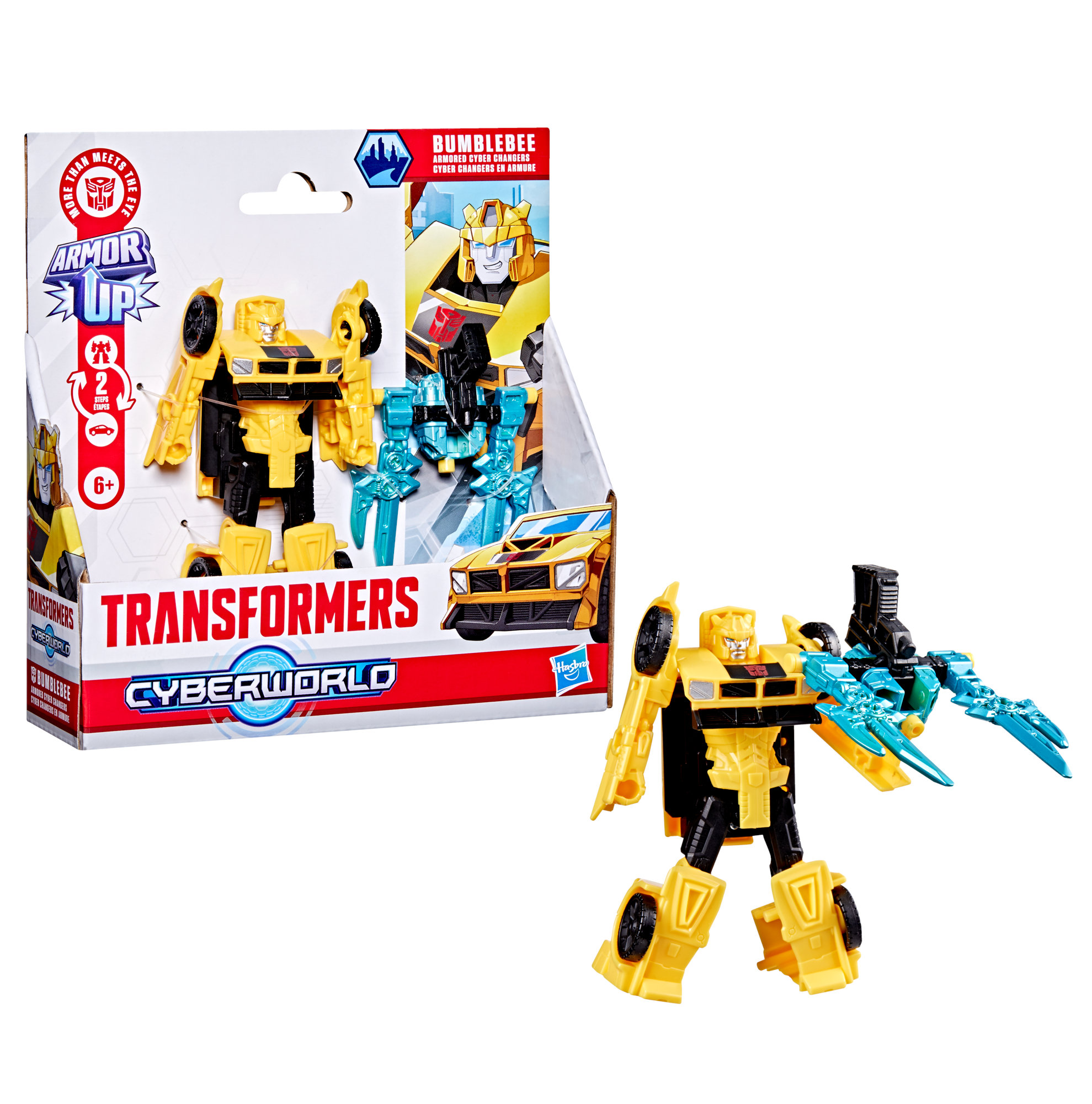 Transformers Cyberworld Bumblebee Armoured Cyber Changers 10 cm Figur G10455L00